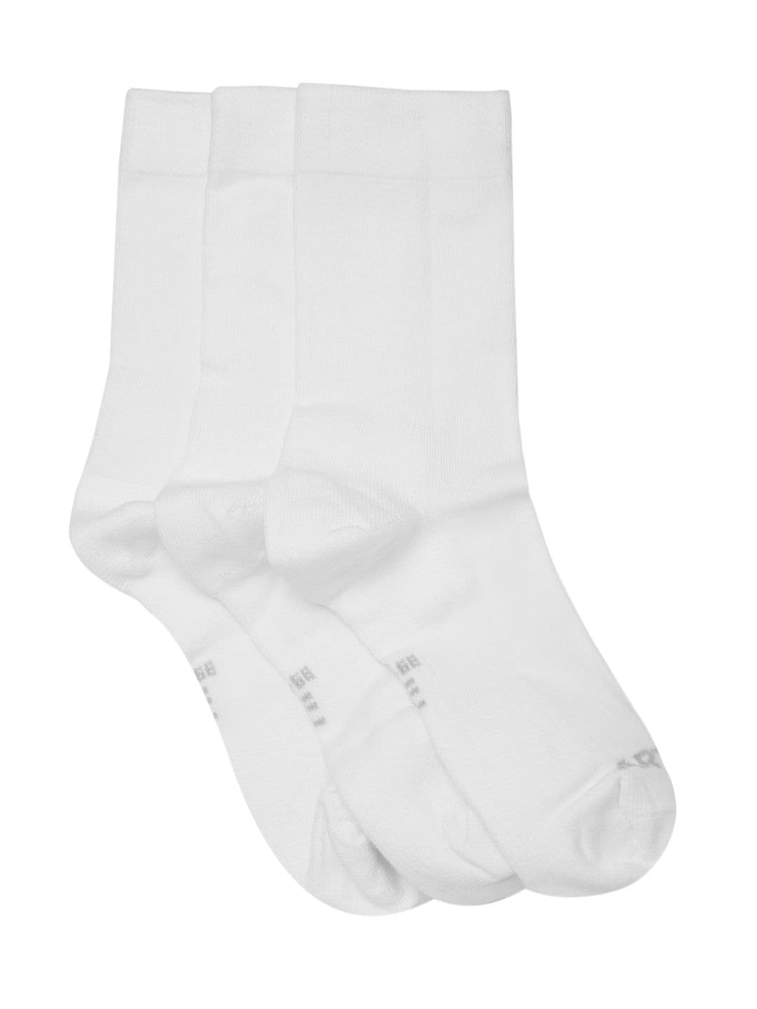 Decathlon Men White Stability High Sports Socks Pack of 3 - view 1
