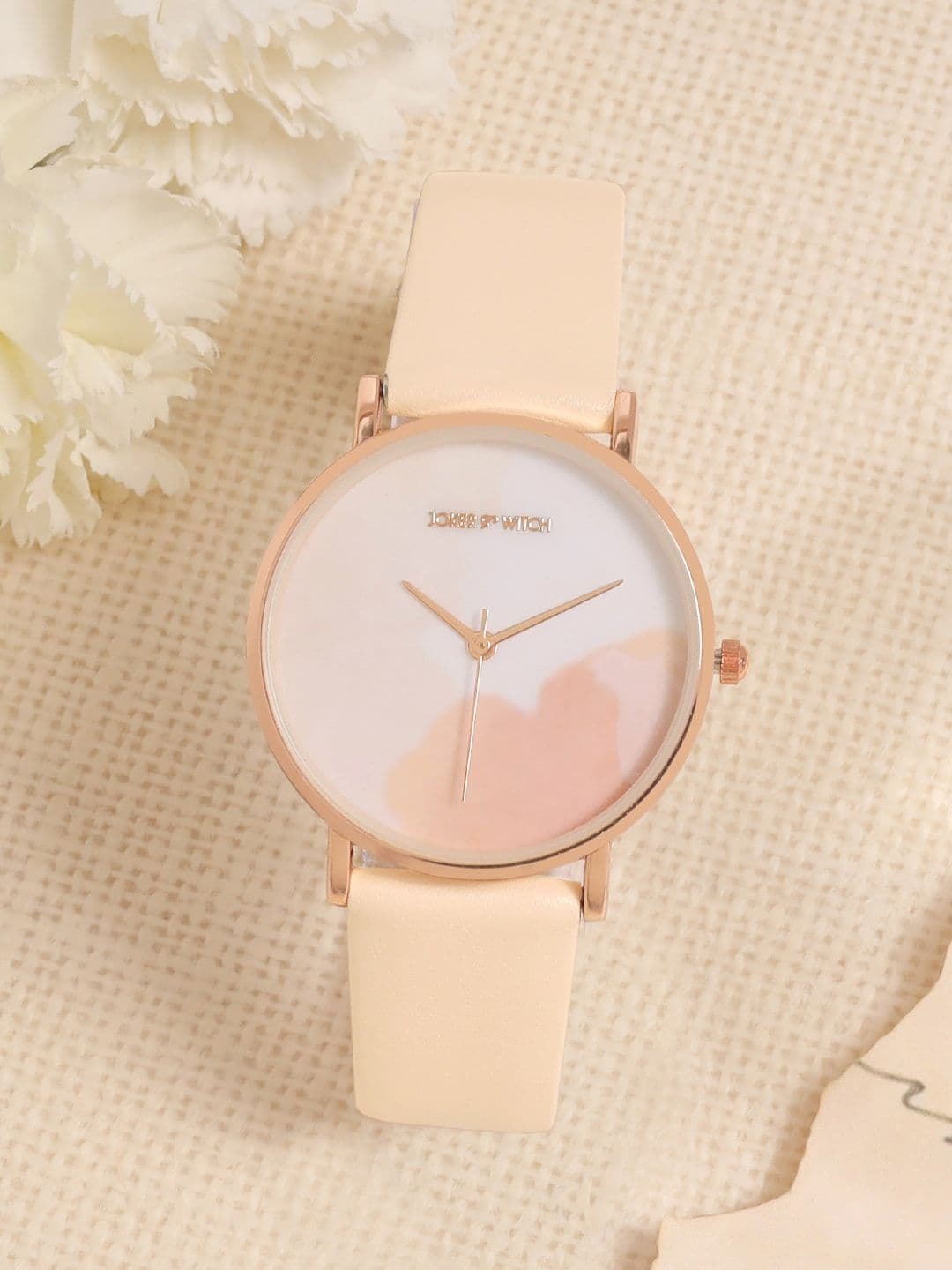 JOKER & WITCH Women Printed Dial & Leather Bracelet Style Straps Analogue Watch AMWW796 - view 1