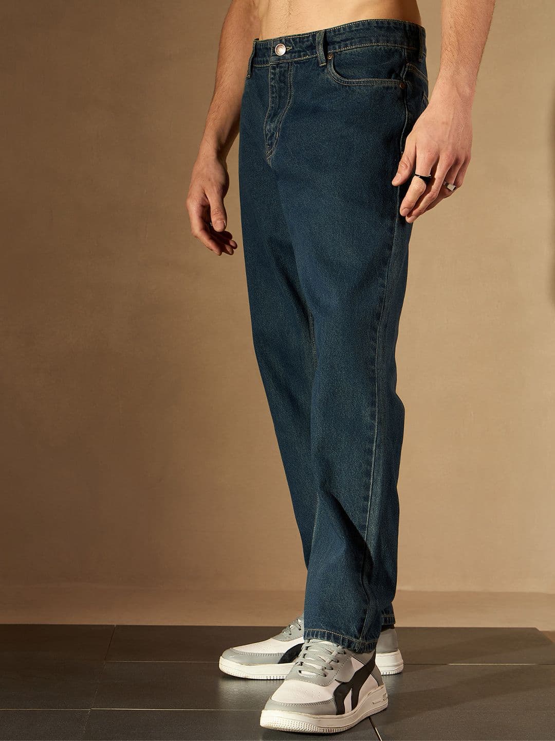 DENNISON Men Smart Clean Look Cotton Relaxed Fit Jeans - view 1