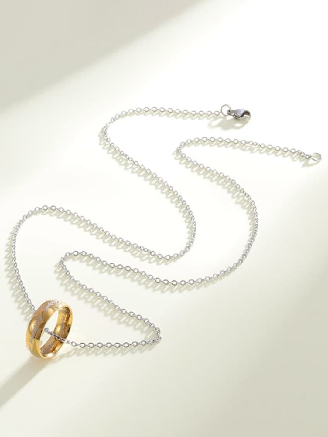 SALTY Men Promise Ring Pendants With Chains - view 1