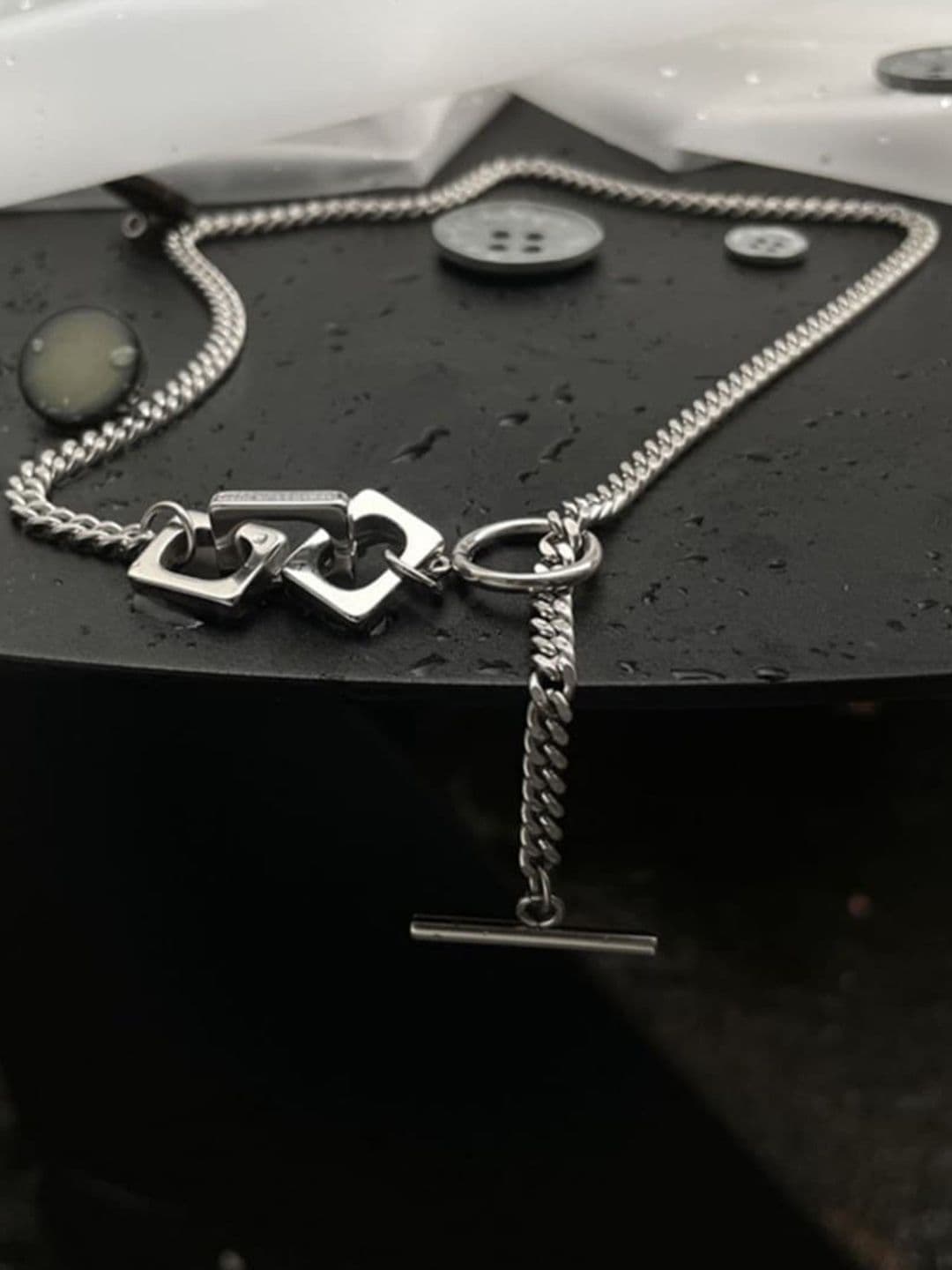 SALTY Men Stainless Steel Pendant with Chain - view 1