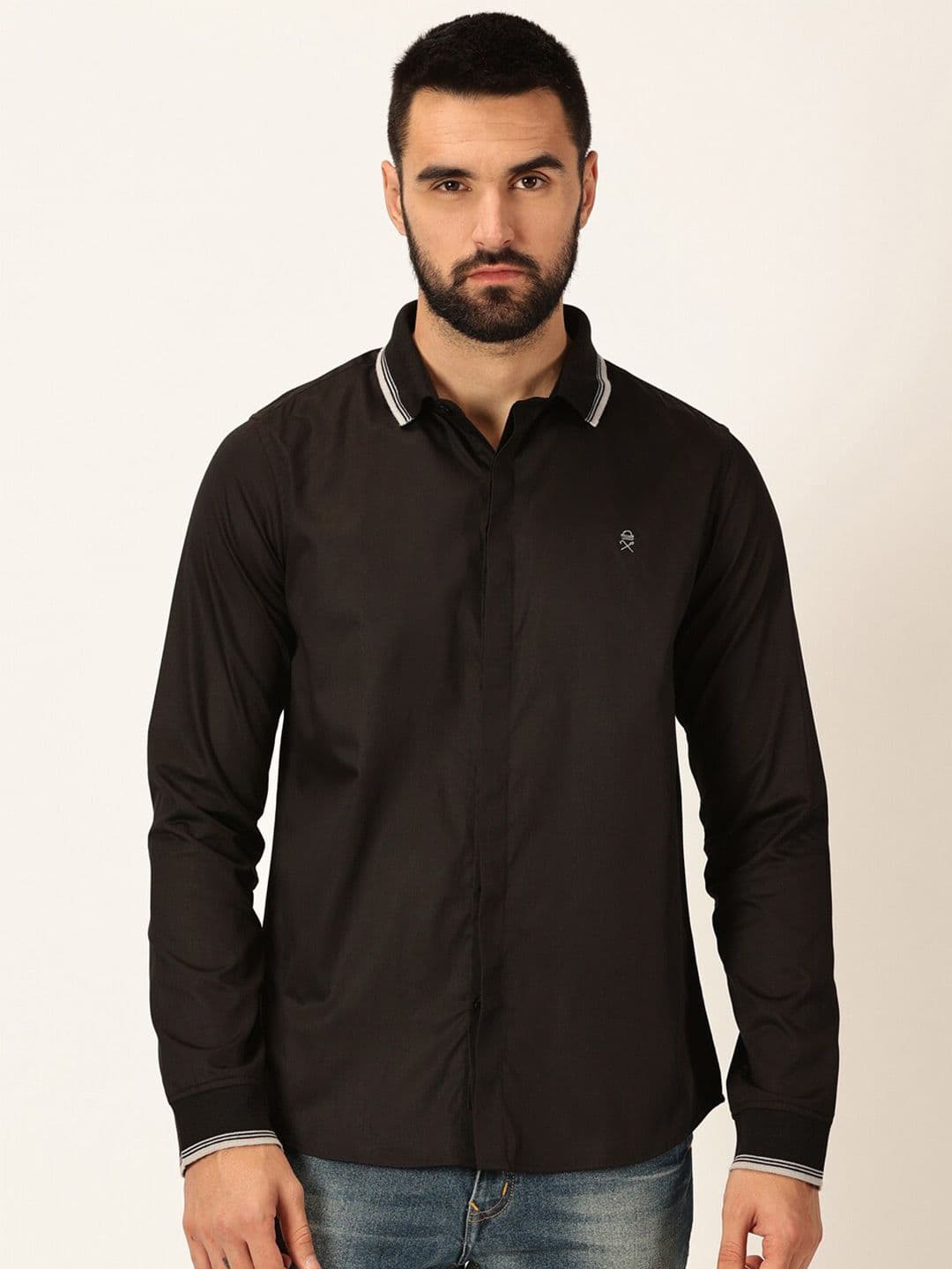 Thomas Scott Premium Spread Collar Long Sleeves Casual Shirt - view 1