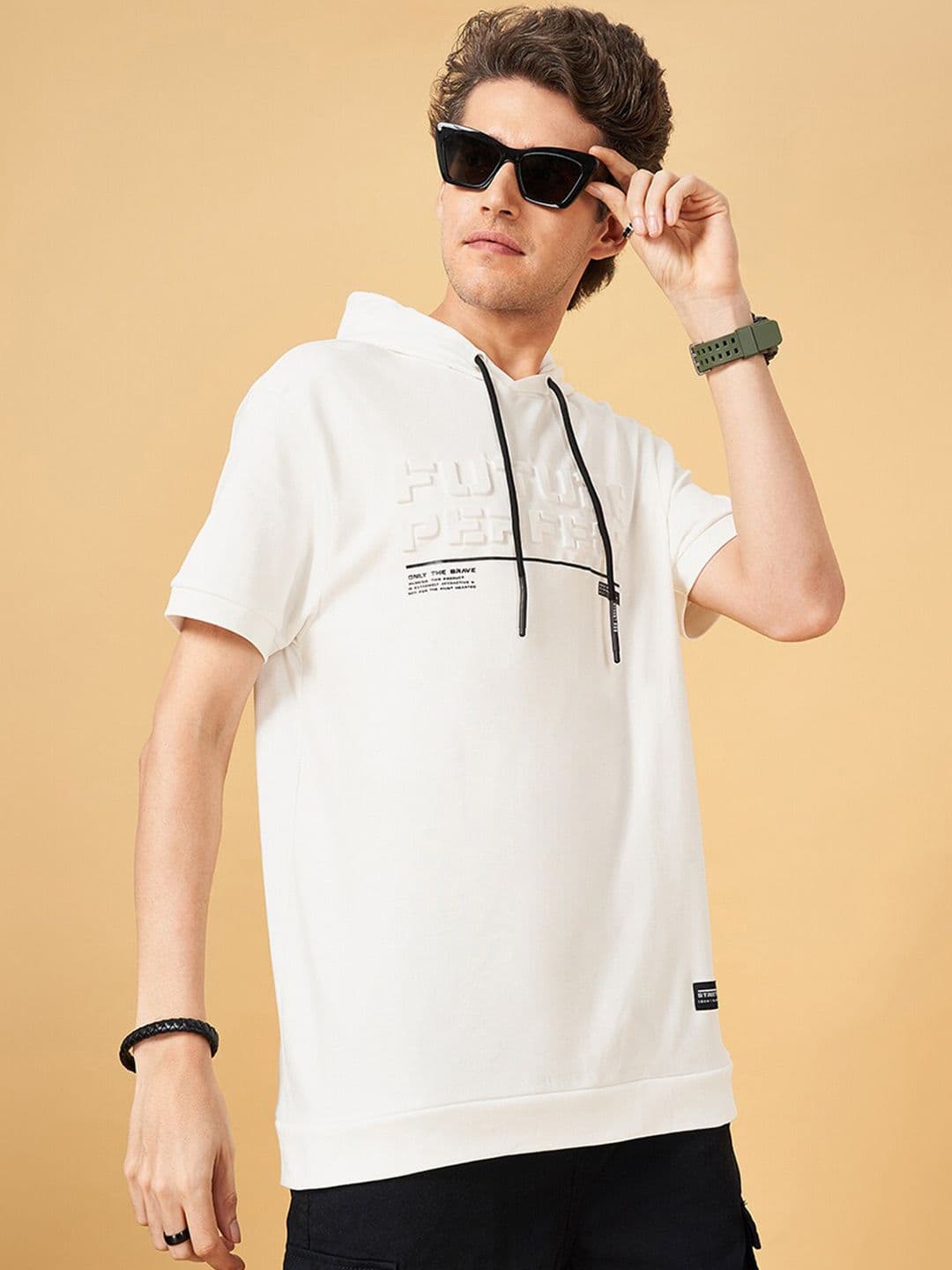 Street 808 by Pantaloons Printed Hooded T-shirt - view 1
