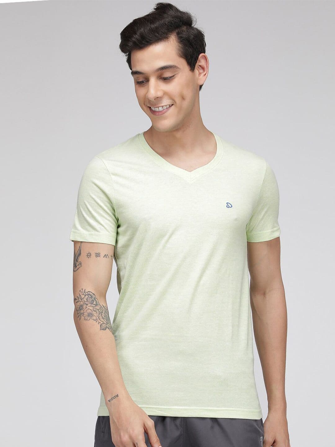 SPORTO V-Neck Short Sleeves Regular Fit Cotton T-shirt - view 1