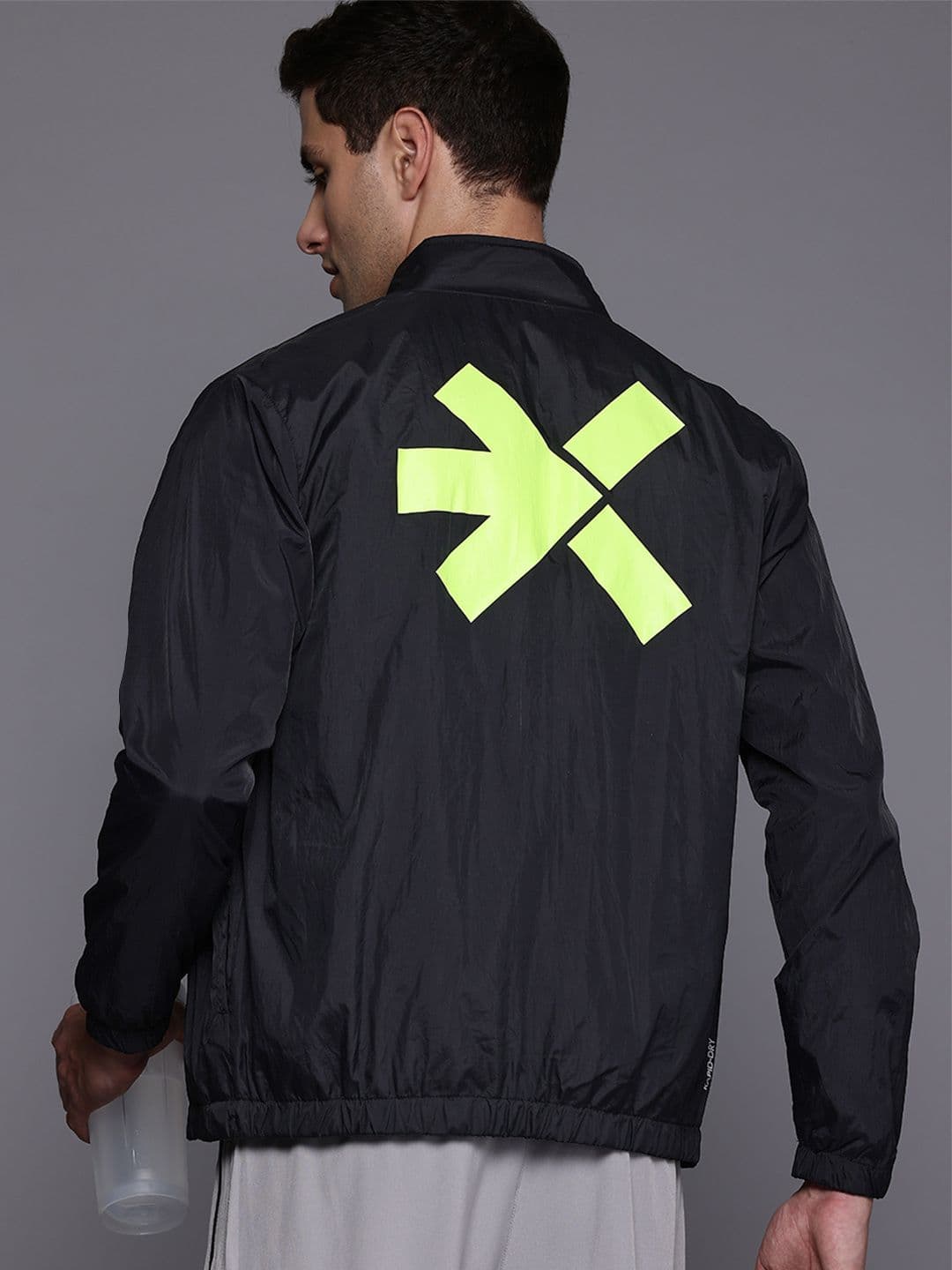 HRX by Hrithik Roshan Rapid-Dry Brand Logo Running Jacket - view 1