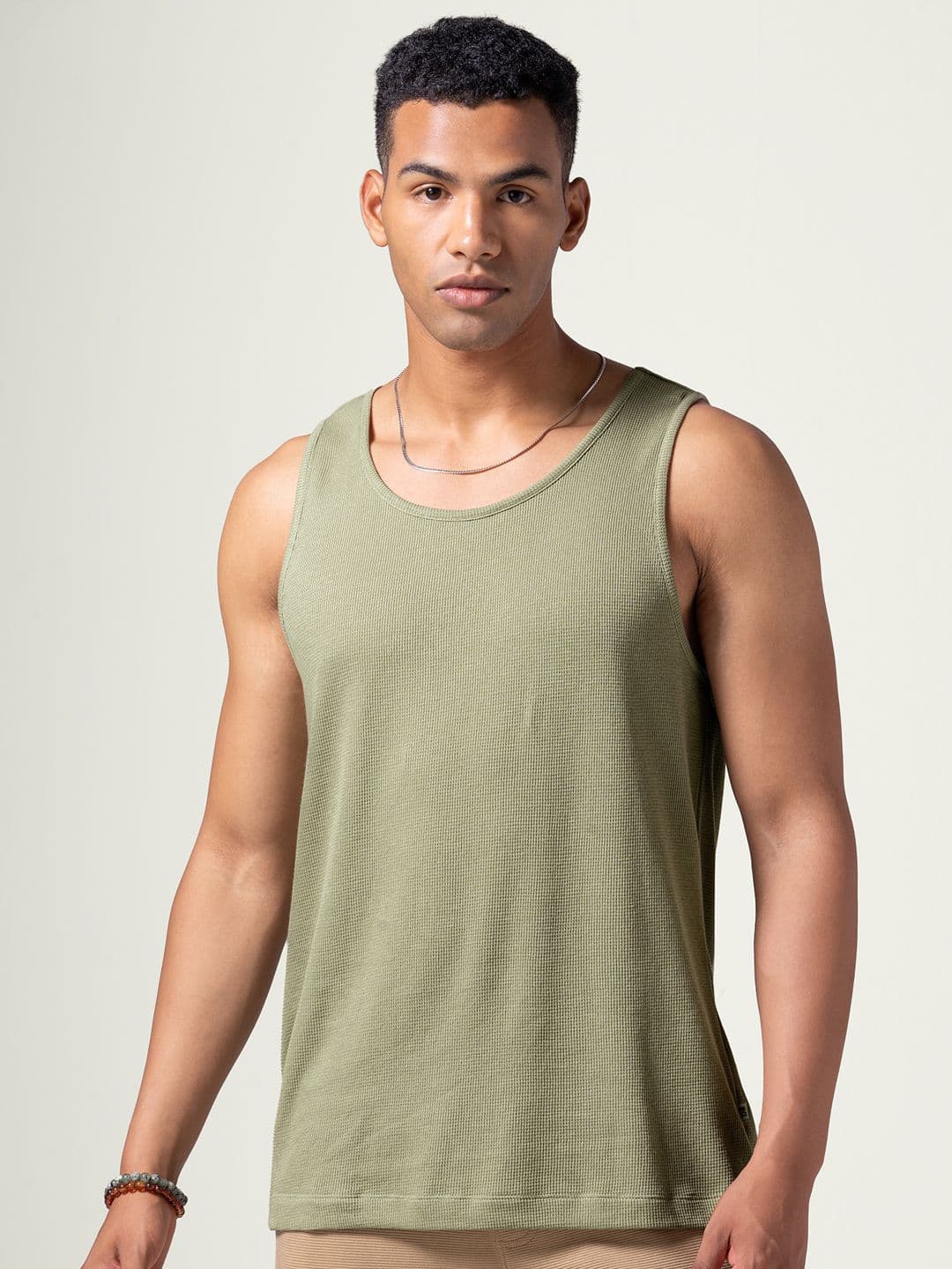 DAMENSCH Statement Waffle Premium Waffle Texture Colours by High IQ Dyes Tank Tops - view 1