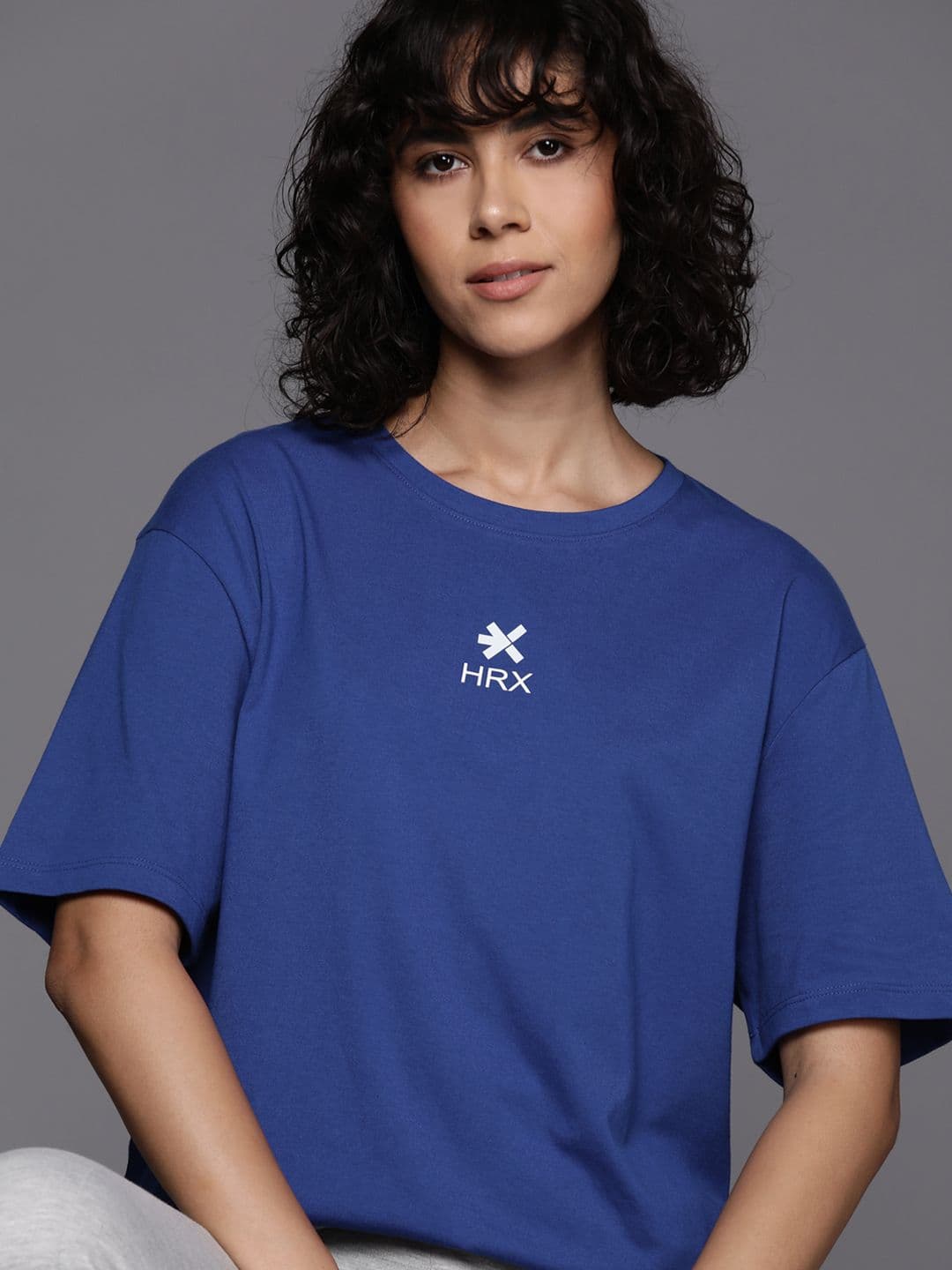 HRX by Hrithik Roshan Women Brand Logo Printed T-shirt - view 1