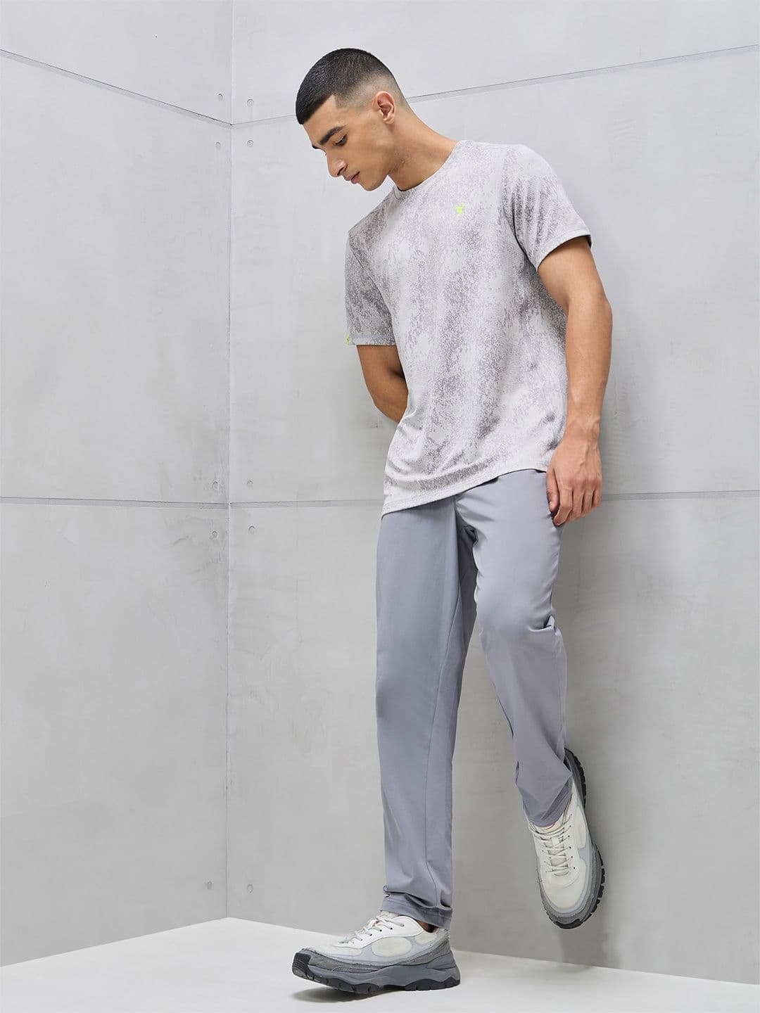 Technosport Men Jacquard Double Cool Slim Fit Sports Tshirt - view 1