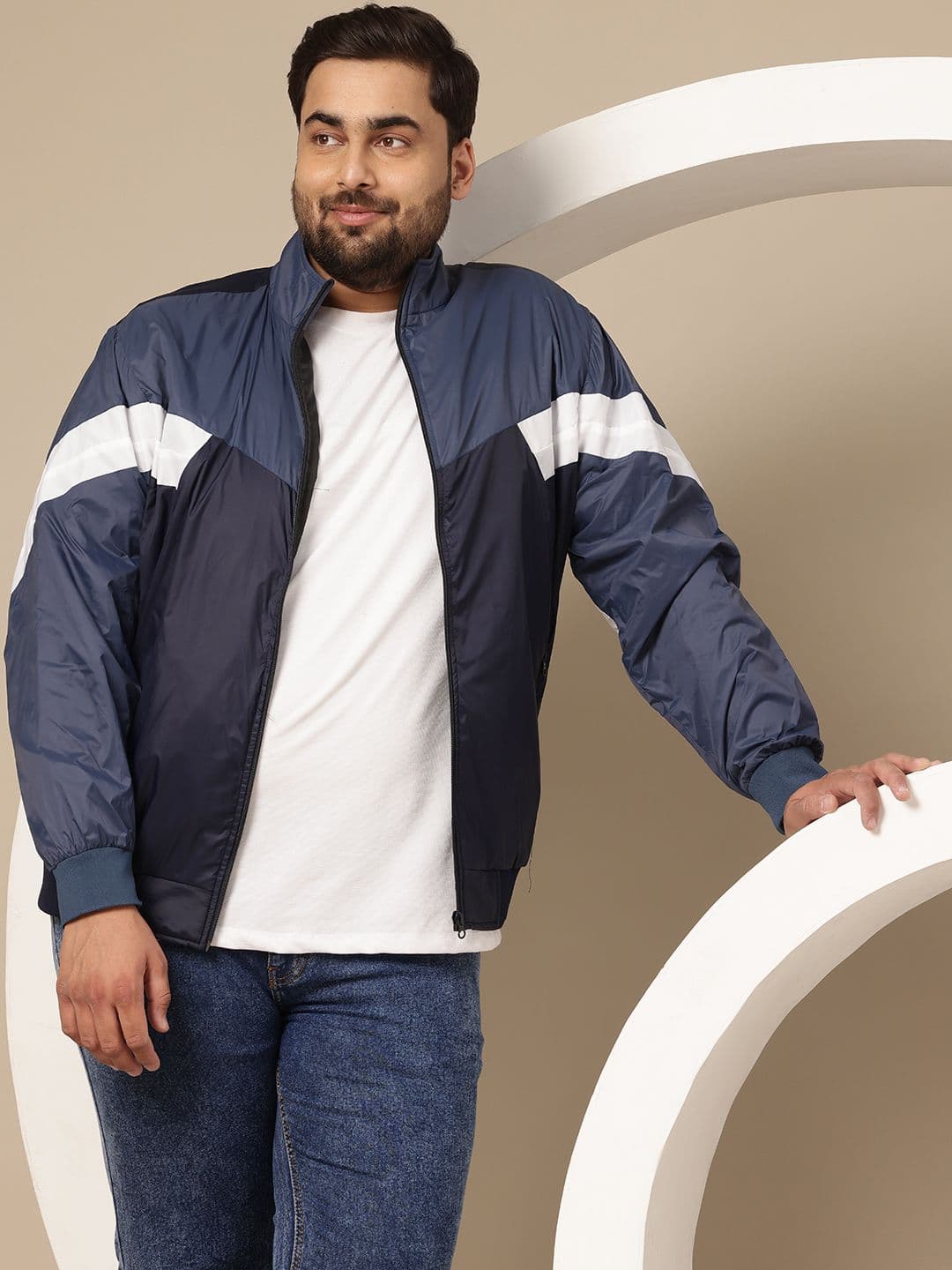 Sztori Plus-Size Colourblocked Tailored Jacket - view 1