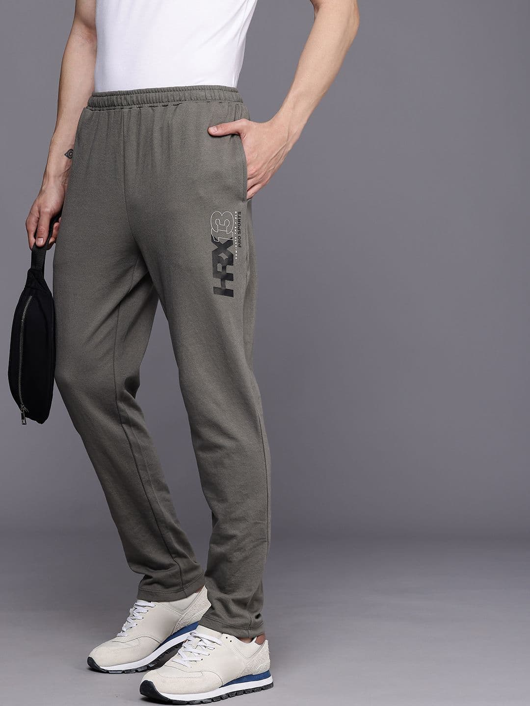 HRX by Hrithik Roshan Men Olympic Brand Logo Detailed Track Pants - view 1