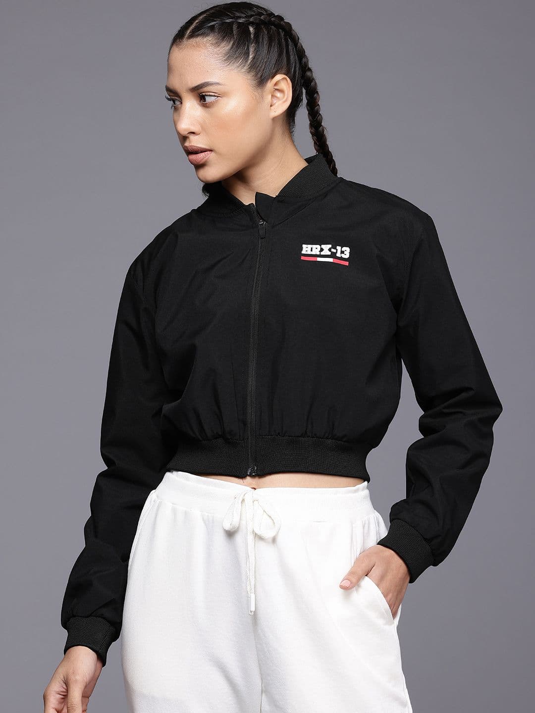HRX by Hrithik Roshan Crop Bomber Jacket - view 1
