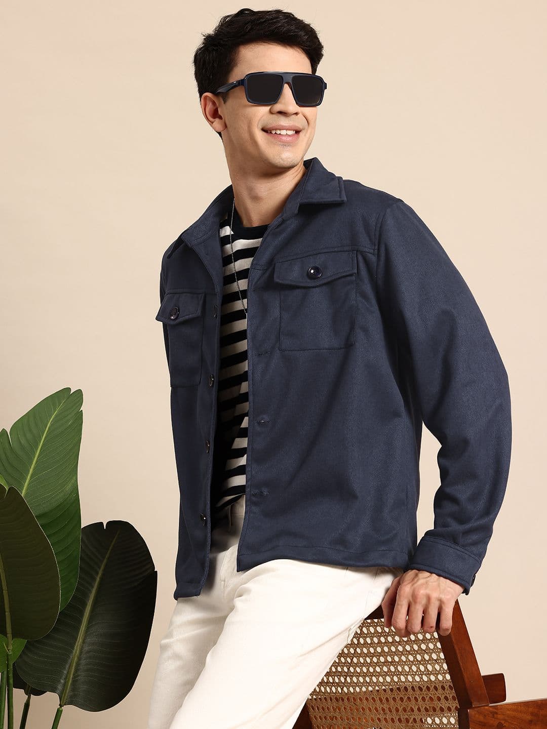 Mast & Harbour Spread Collar Tailored Jacket - view 1
