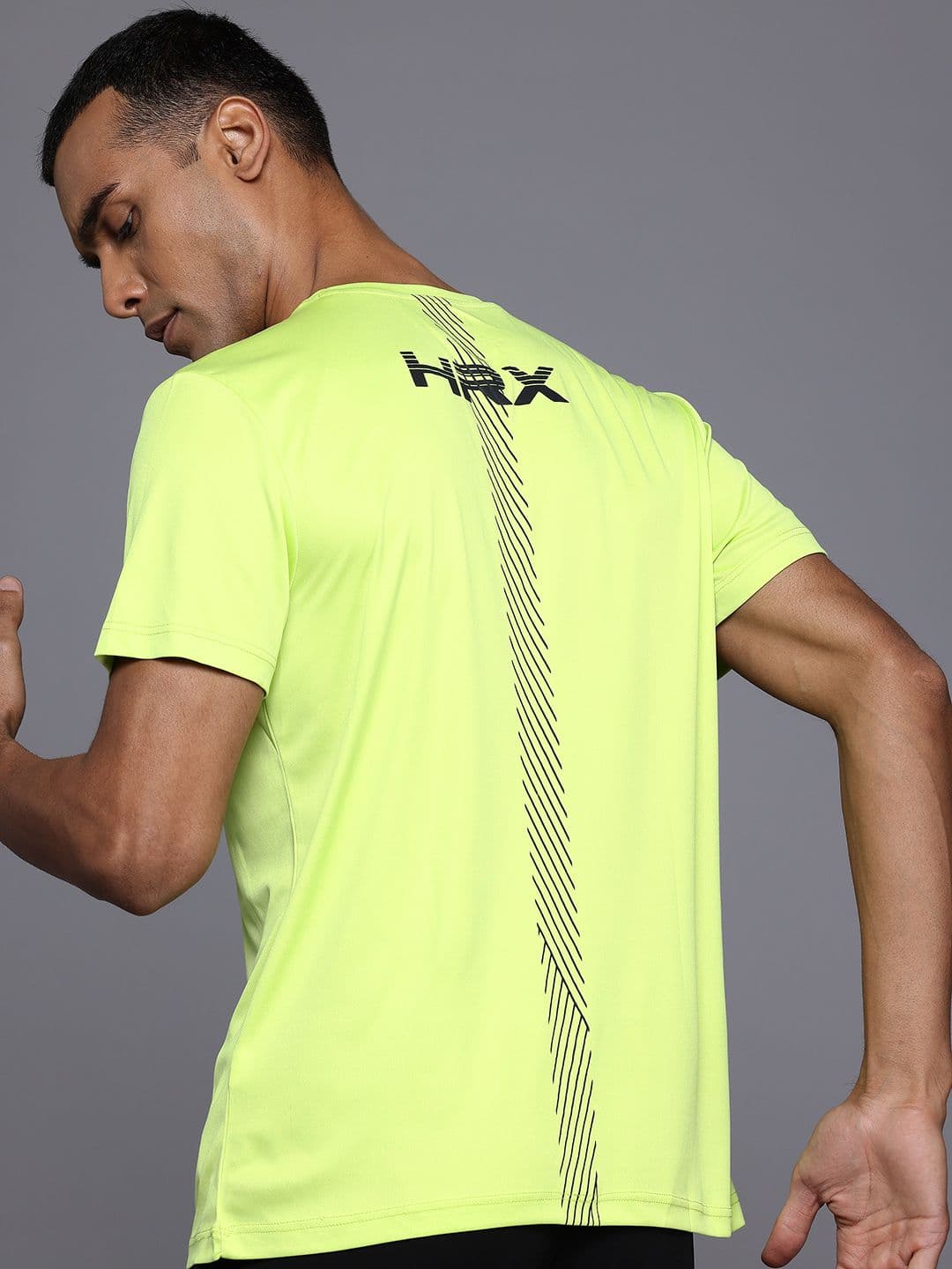 HRX by Hrithik Roshan Men Printed Running Rapid-Dry T-shirt - view 1
