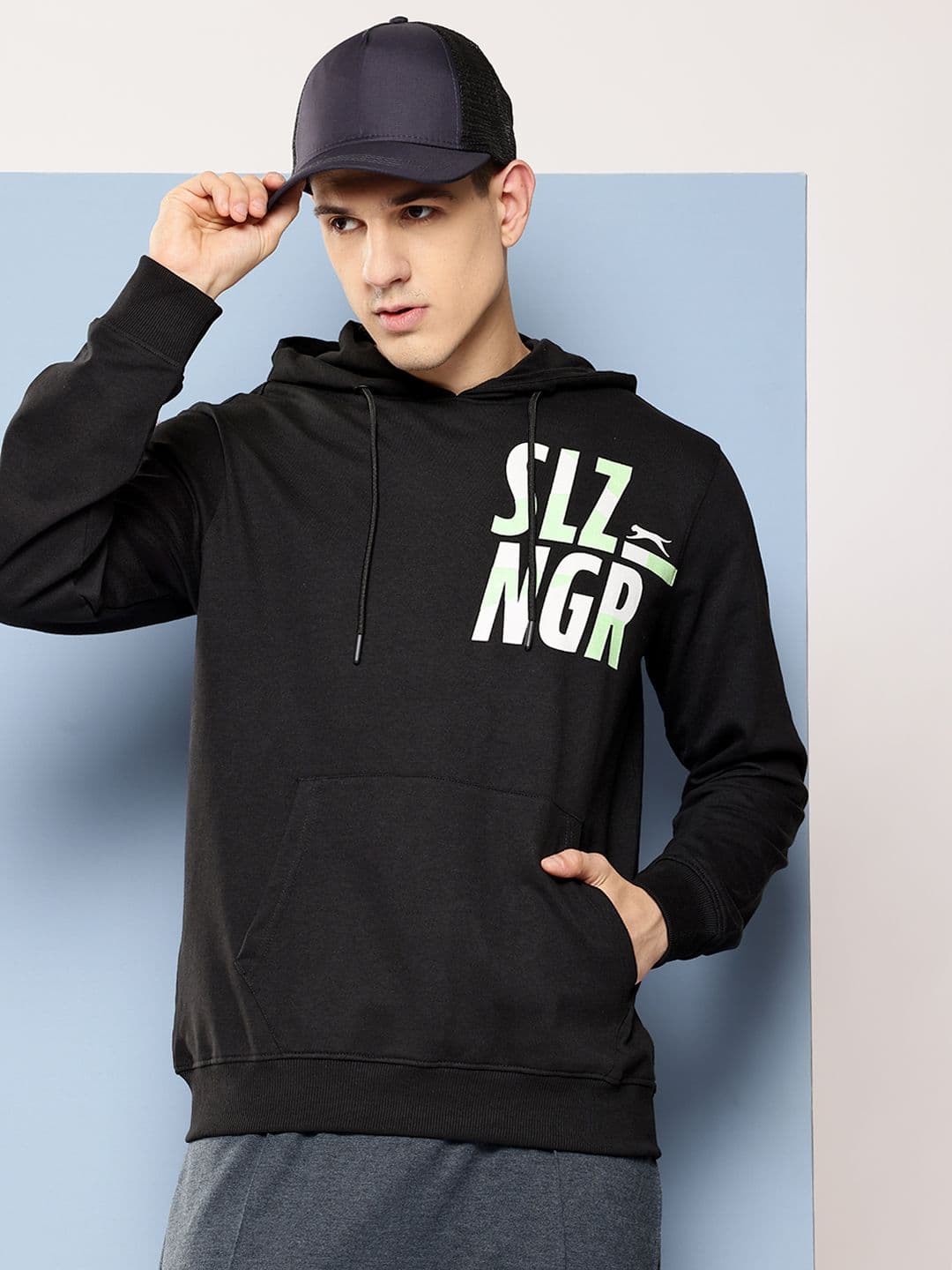 Slazenger Printed Hooded Sweatshirt - view 1