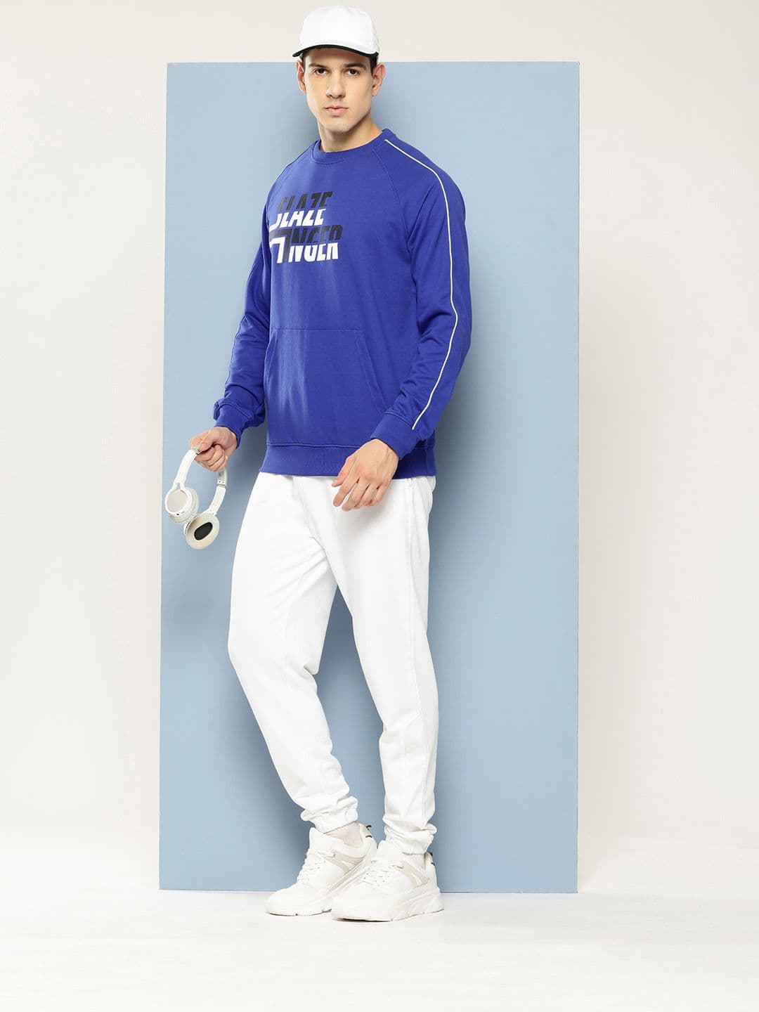 Slazenger Brand Logo Print Raglan Sleeve Sweatshirt - view 1