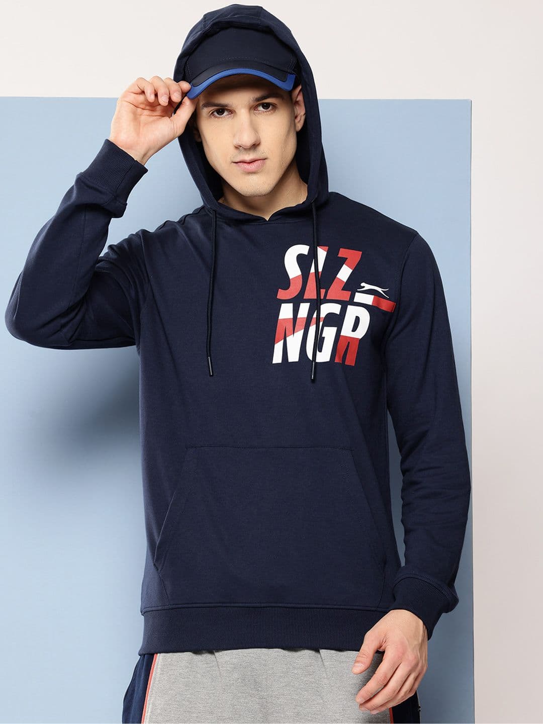 Slazenger Printed Hooded Sweatshirt - view 1