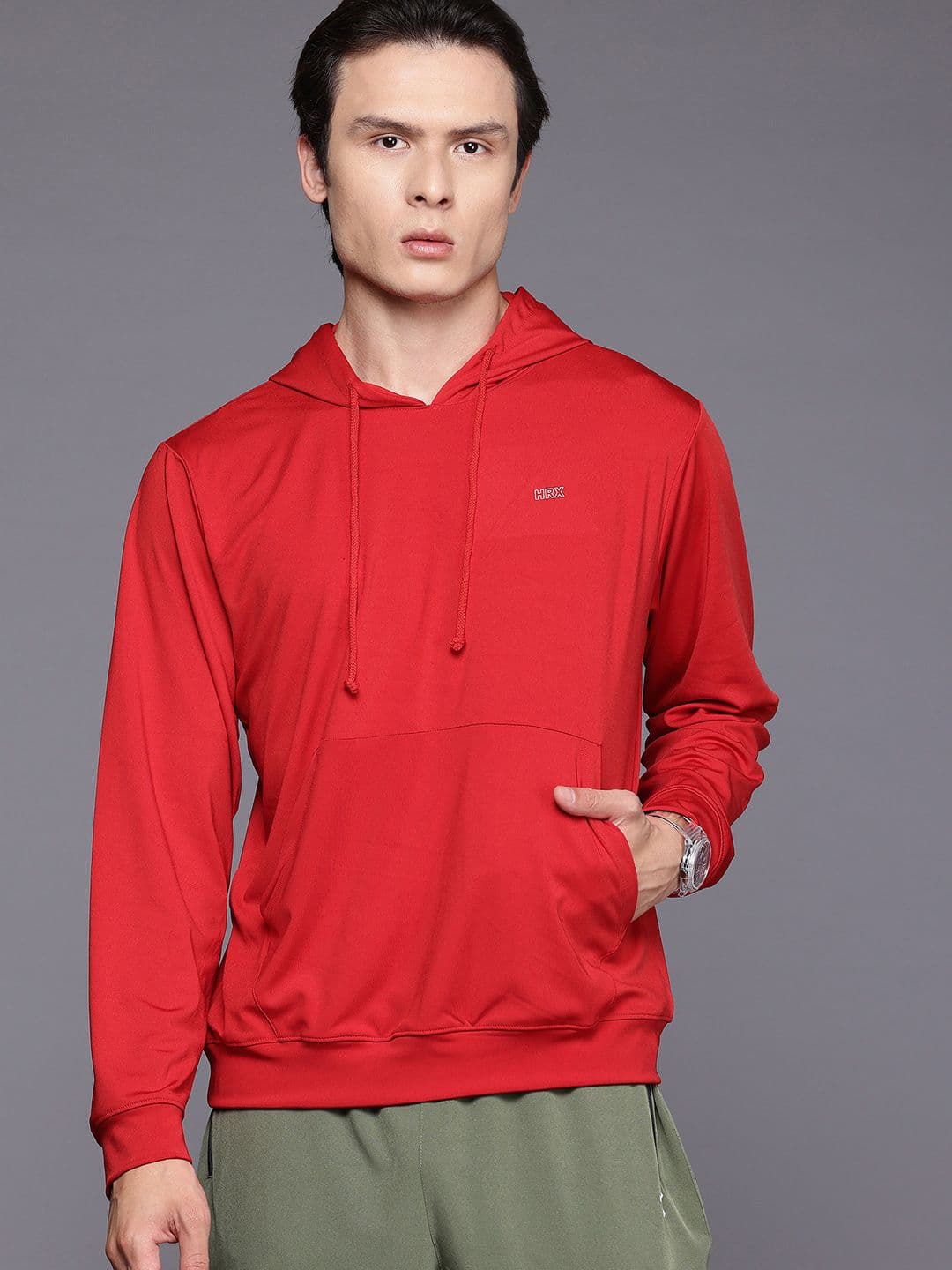 HRX by Hrithik Roshan Printed TRAINING-SPORT Hooded Sweatshirt - view 1