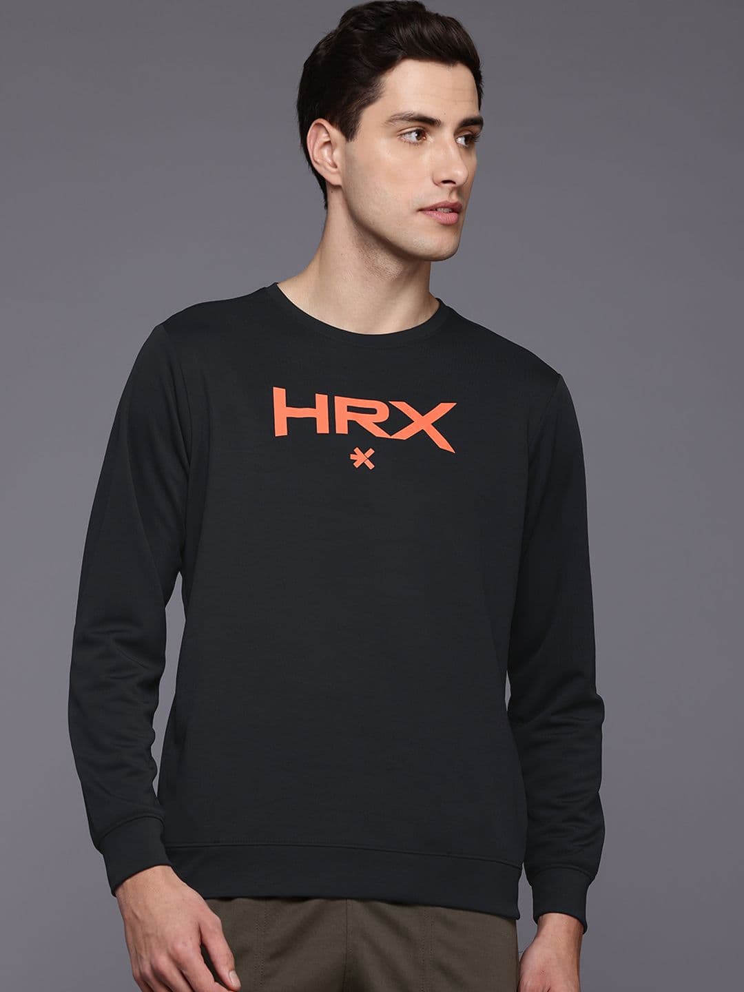 HRX by Hrithik Roshan Brand Logo Training Sweatshirt - view 1