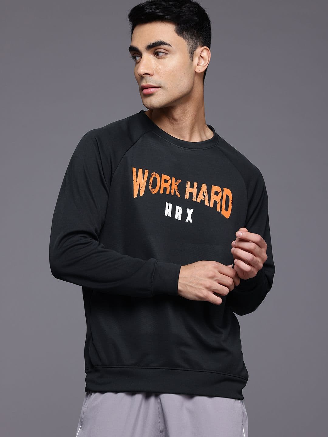 HRX by Hrithik Roshan Printed Training Sweatshirt - view 1