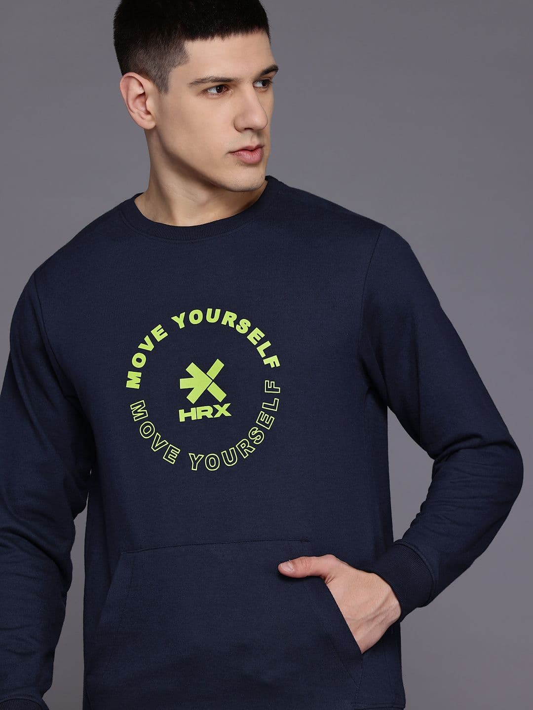 HRX by Hrithik Roshan Printed Outdoor Sweatshirt - view 1