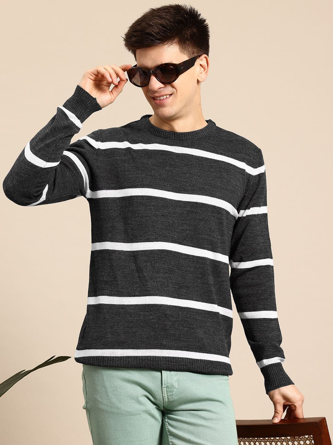 Mast & Harbour Striped Pullover - view 1