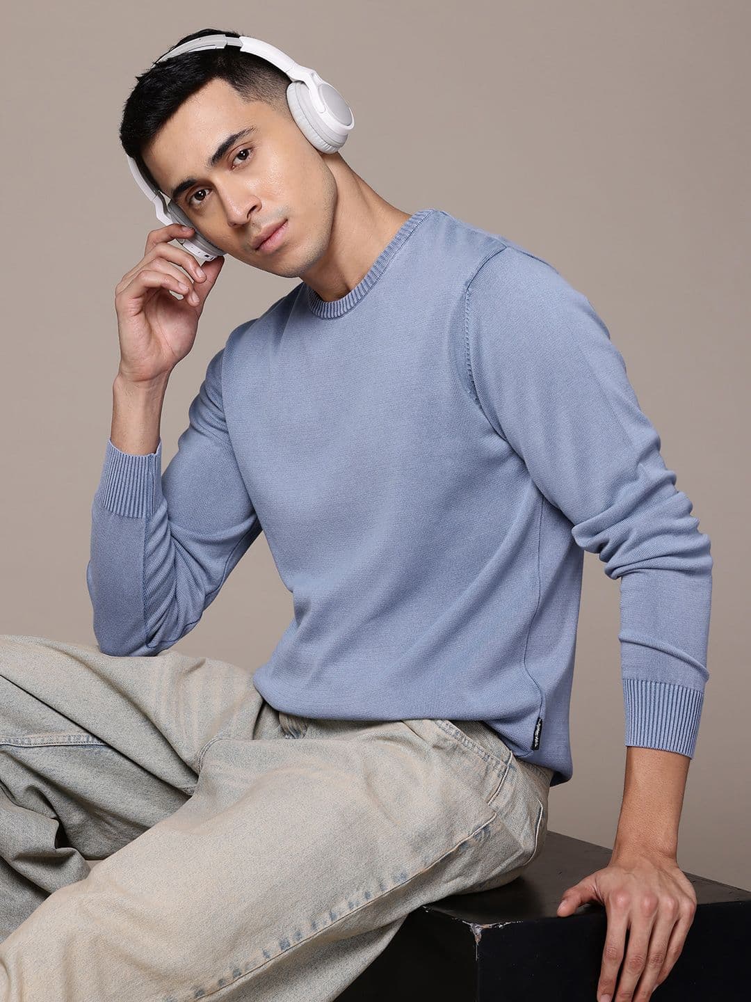 The Roadster Lifestyle Co. Men Pure Cotton Pullover - view 1