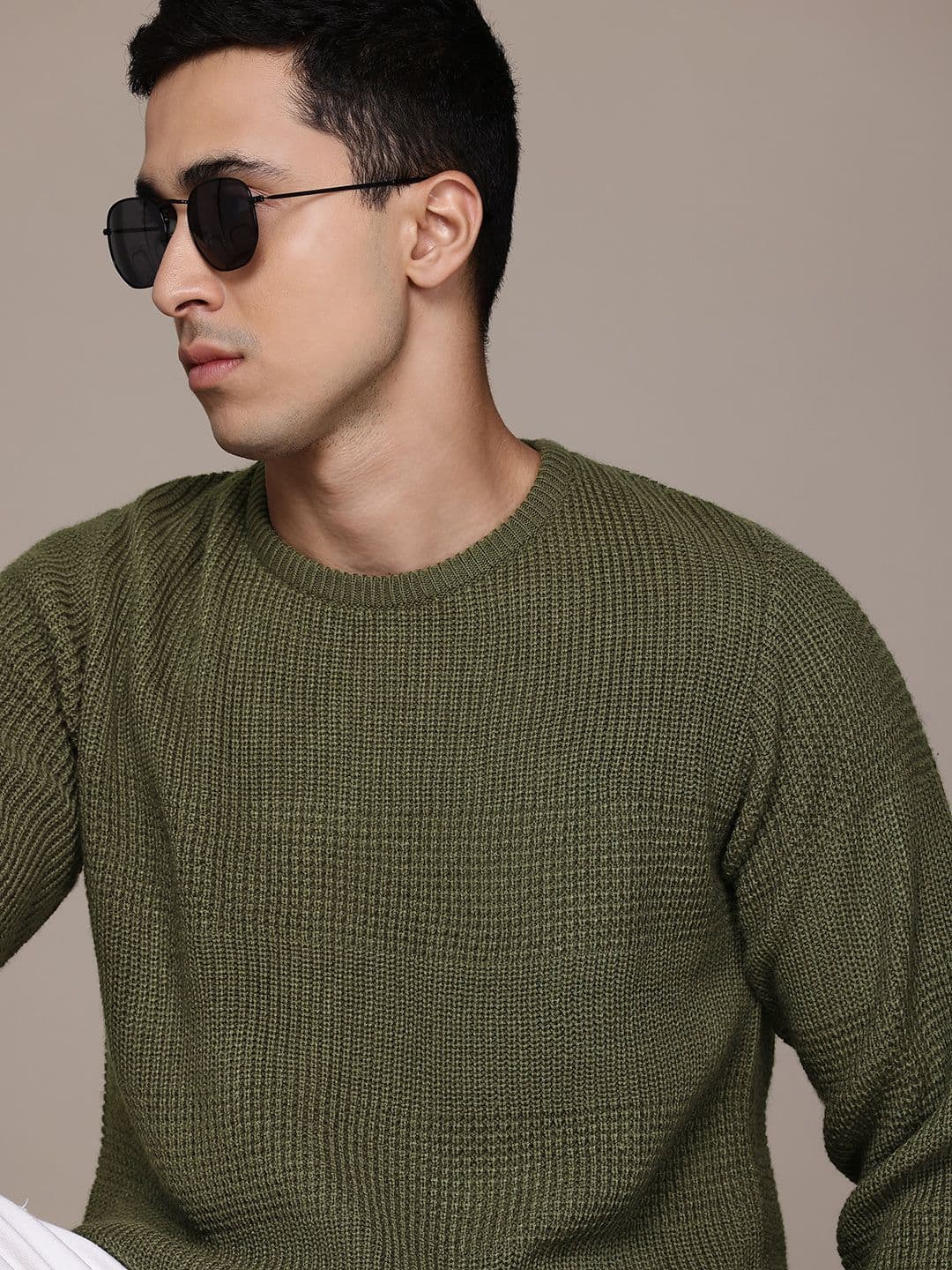 Roadster The Lifestyle Co. Acrylic Self Design Pullover - view 1