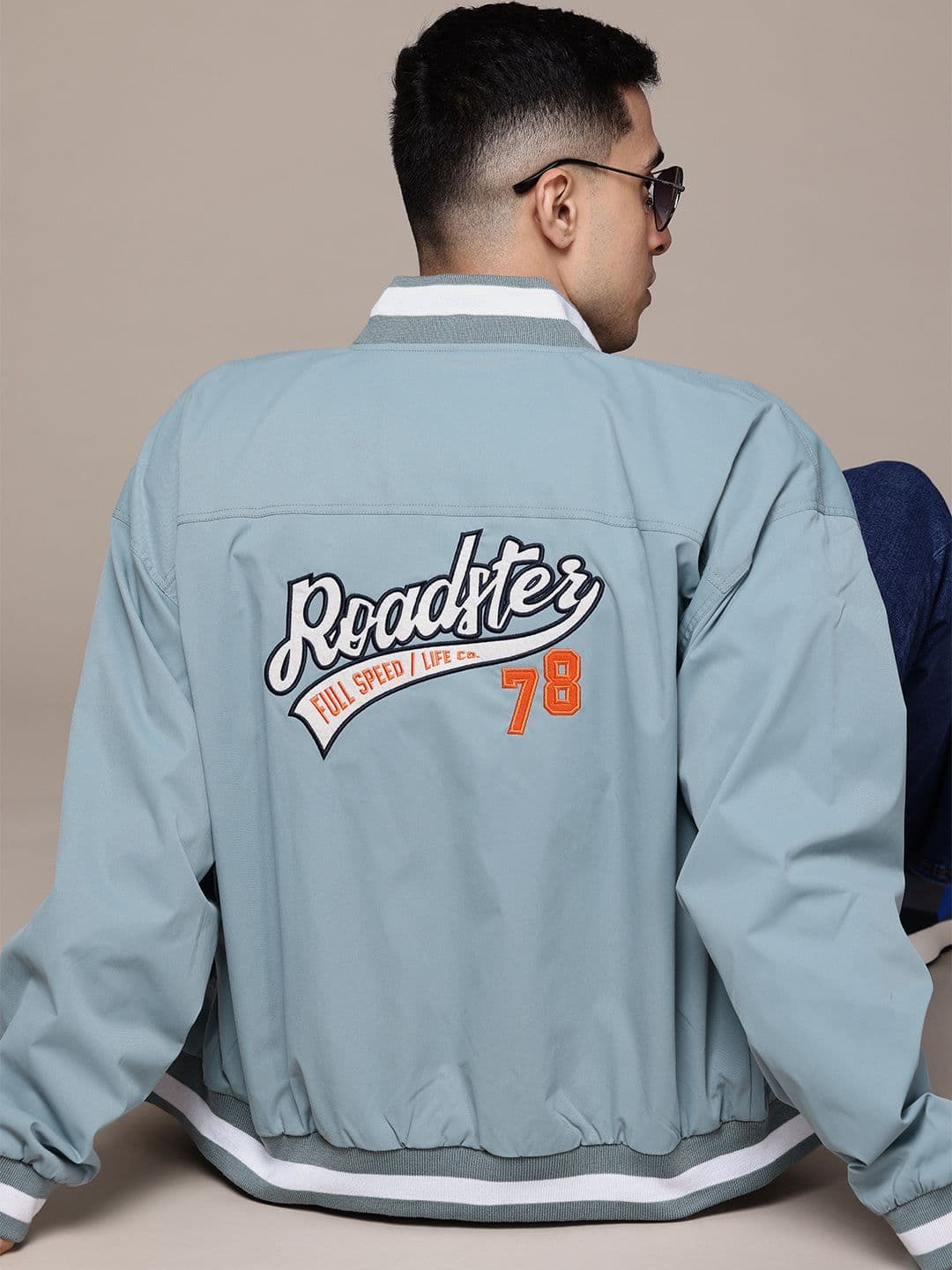 The Roadster Lifestyle Co. Brand Logo Printed Bomber Jacket - view 1