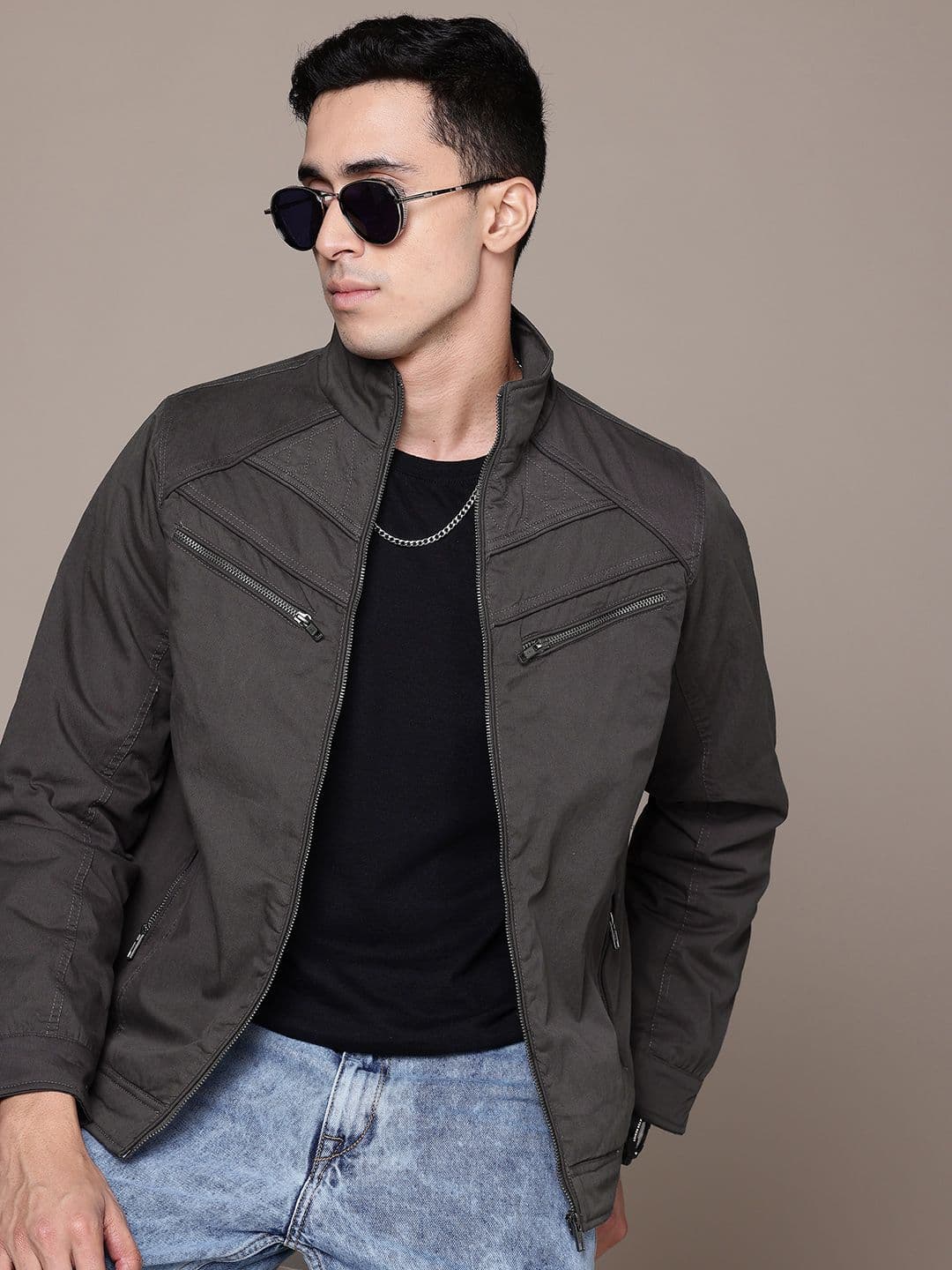 The Roadster Lifestyle Co. Zip Detail Tailored Jacket - view 1