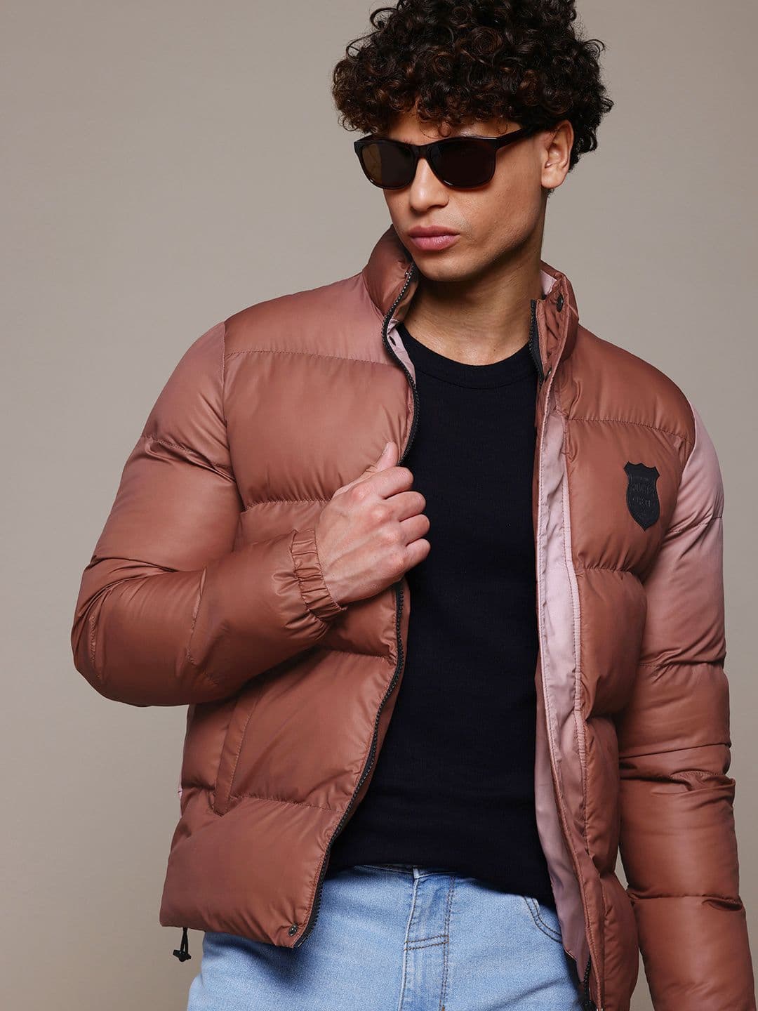 The Roadster Lifestyle Co. Mock Collar Padded Jacket - view 1