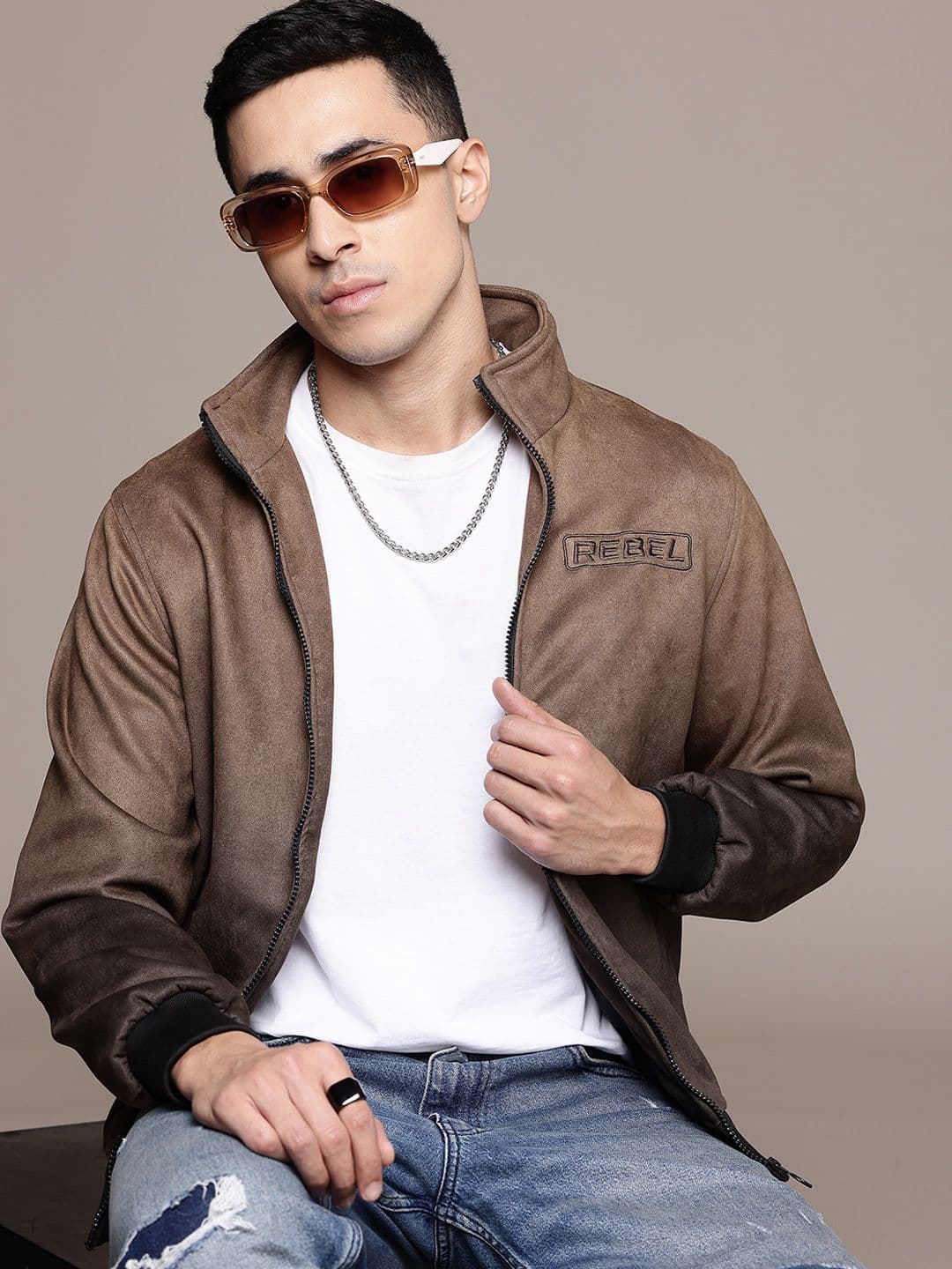 The Roadster Life Co. Stand Collar Ombre Tailored Jacket - view 1