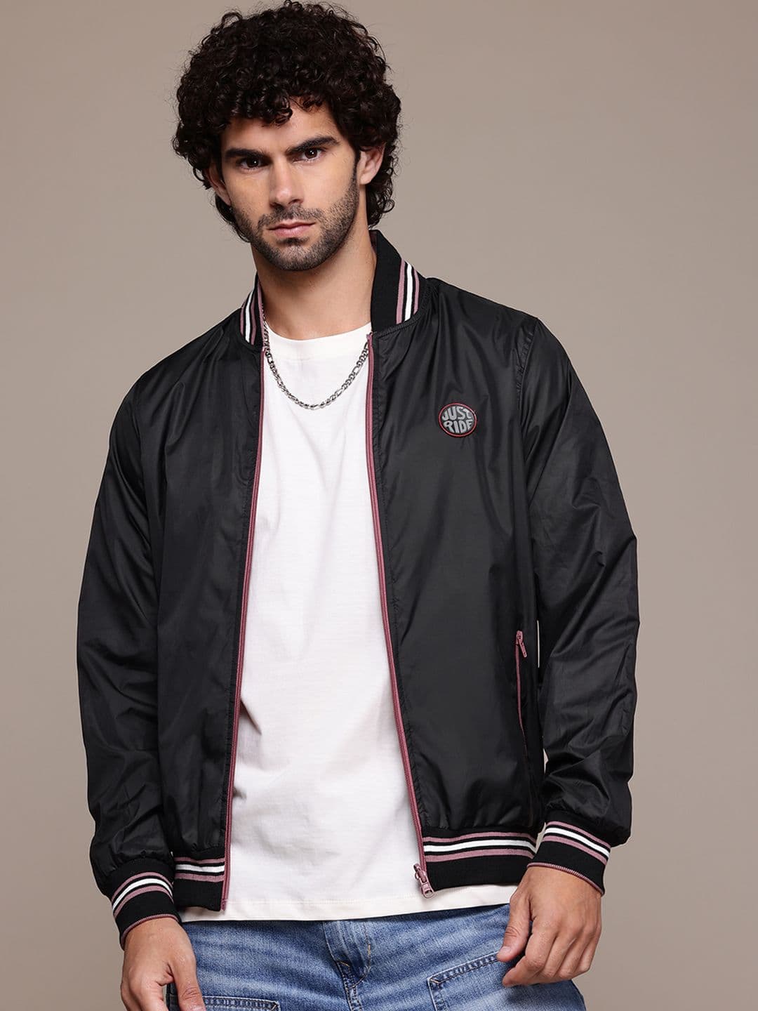 The Roadster Lifestyle Co. Reversible Bomber Jacket - view 1