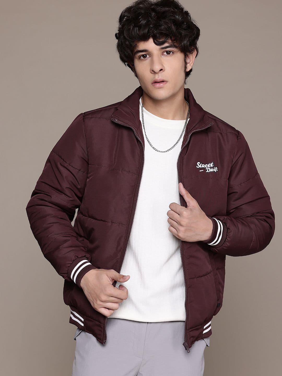 The Roadster Lifestyle Co. Padded Bomber Jacket - view 1