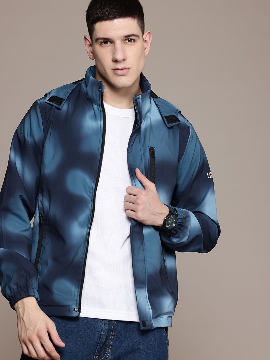 The Roadster Lifestyle Co. Dyed Hooded Tailored Jacket - view 1