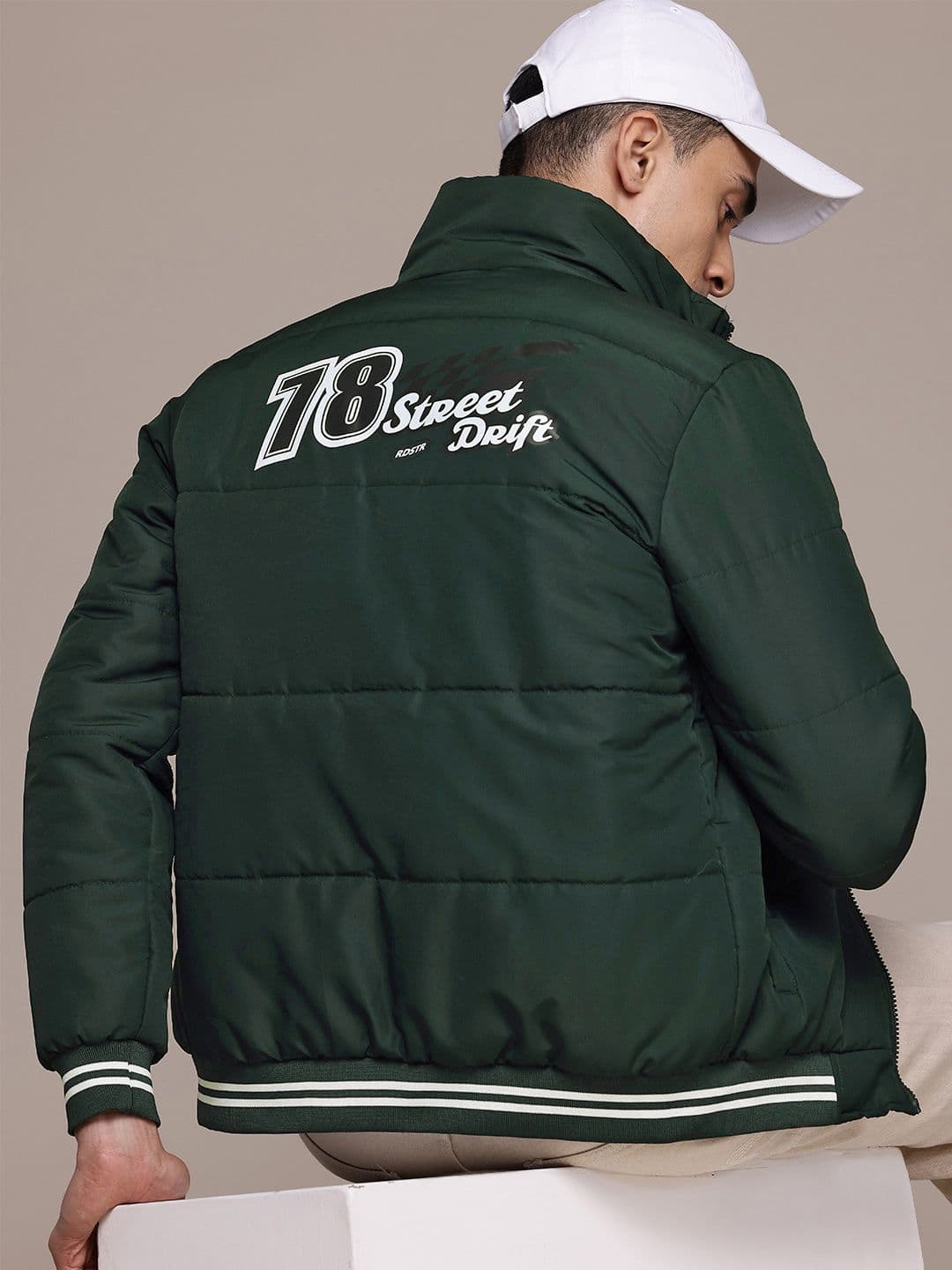 The Roadster Lifestyle Co. Typography Print Padded Jacket - view 1