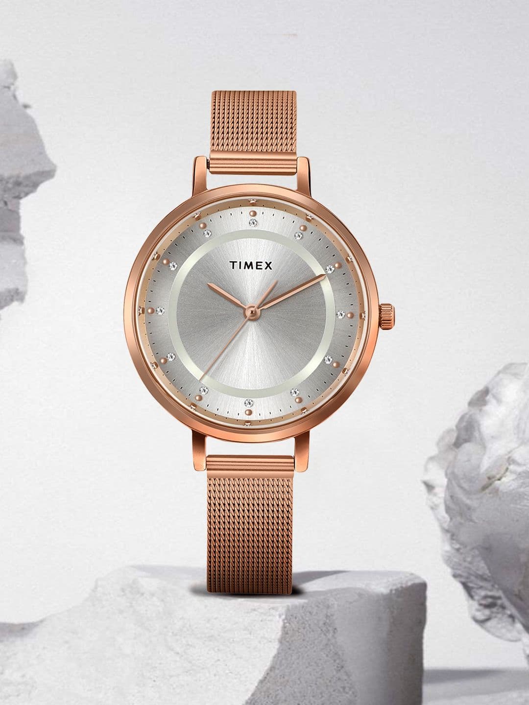 Timex Women Bracelet Style Straps Analogue Watch TWEL158SMU05 - view 1