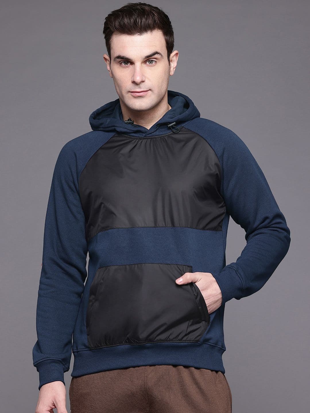 HRX by Hrithik Roshan Colourblocked Training Hood with Toggle Sweatshirt - view 1