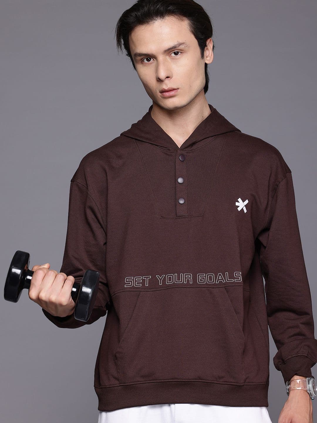 HRX by Hrithik Roshan Printed Training Sweatshirt - view 1