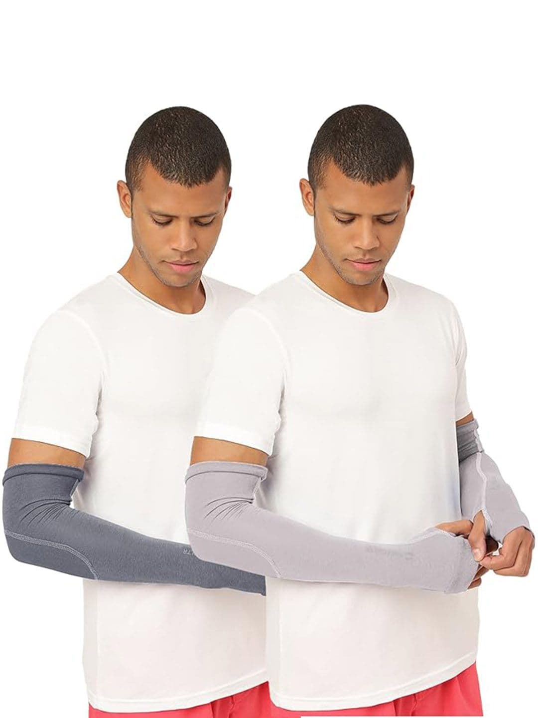FREECULTR Unisex Set Of 2 Breathable Bamboo Cotton Antibacterial Arm Sleeves - view 1