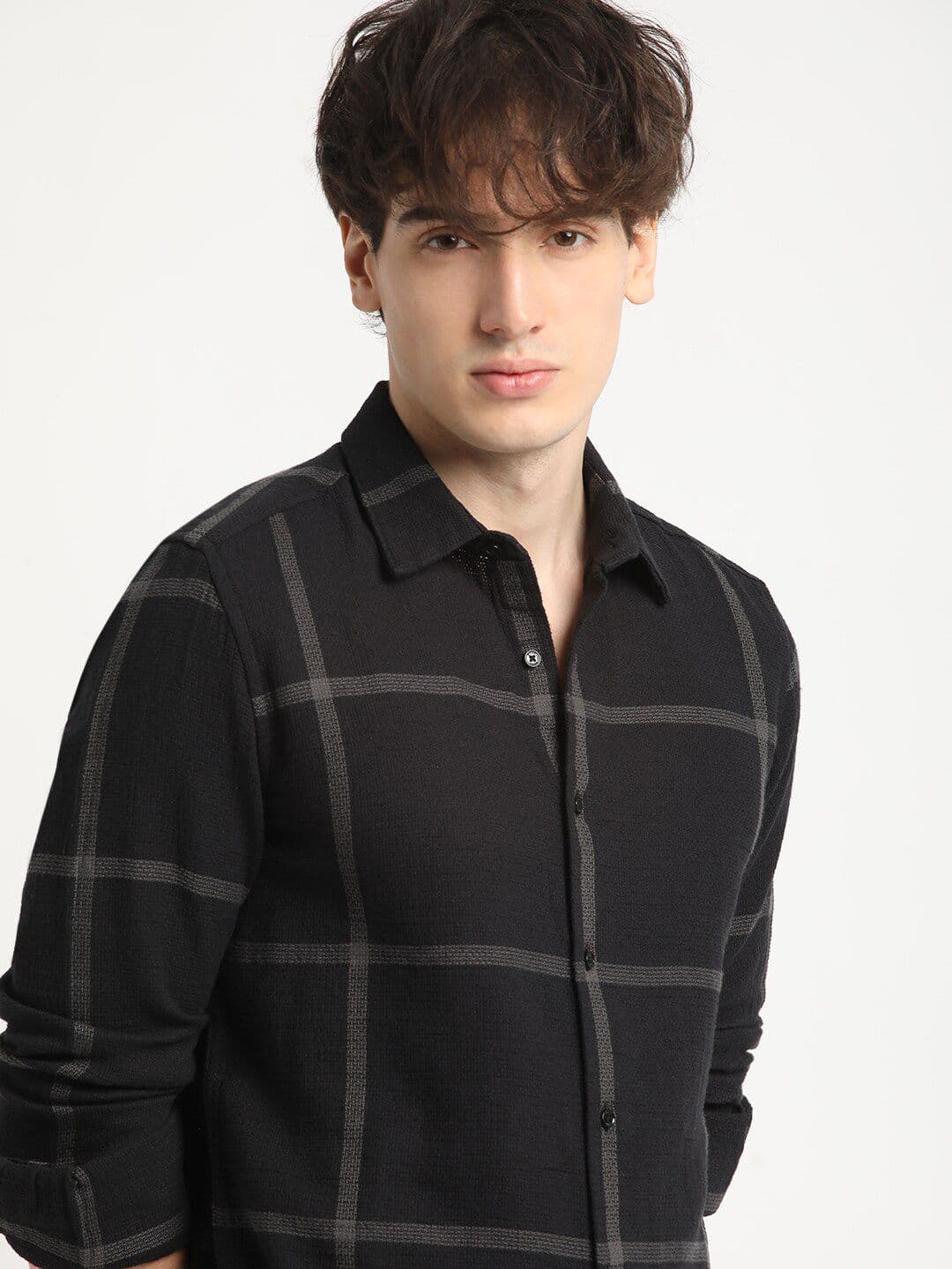 THE BEAR HOUSEM Checked Slim Fit Casual Shirt - view 1