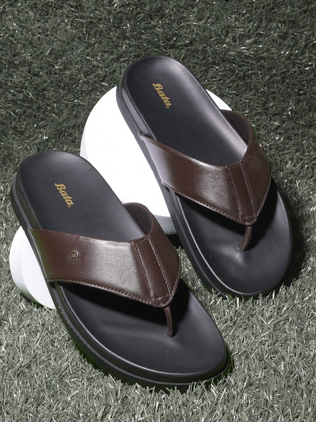 Bata Men Rubber Thong Flip-Flops - view 1