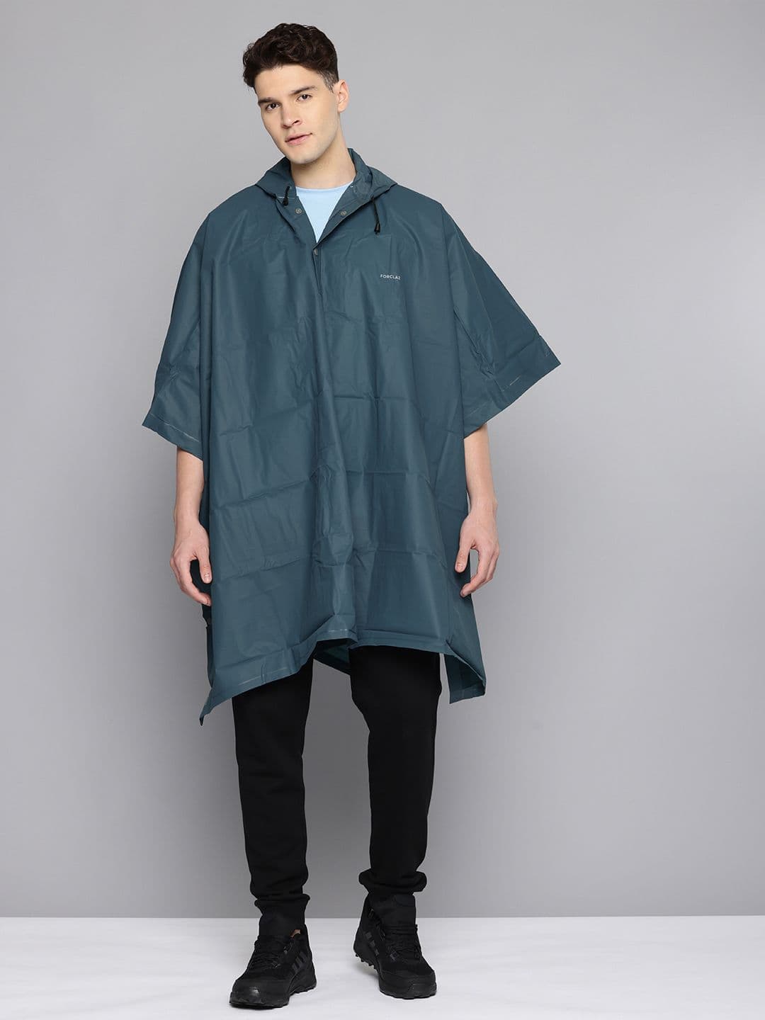 Decathlon Forclaz - Adults Blue MT50 Waterproof Hiking Poncho - view 1