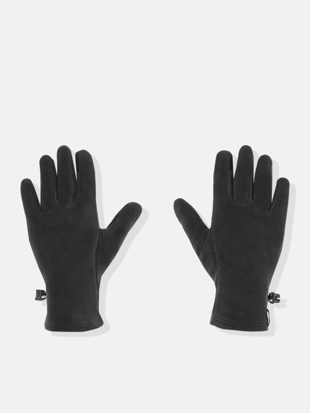 Decathlon Forclaz - Adults Black MT500 Quick Drying Mountain Trekking Fleece Gloves - view 1