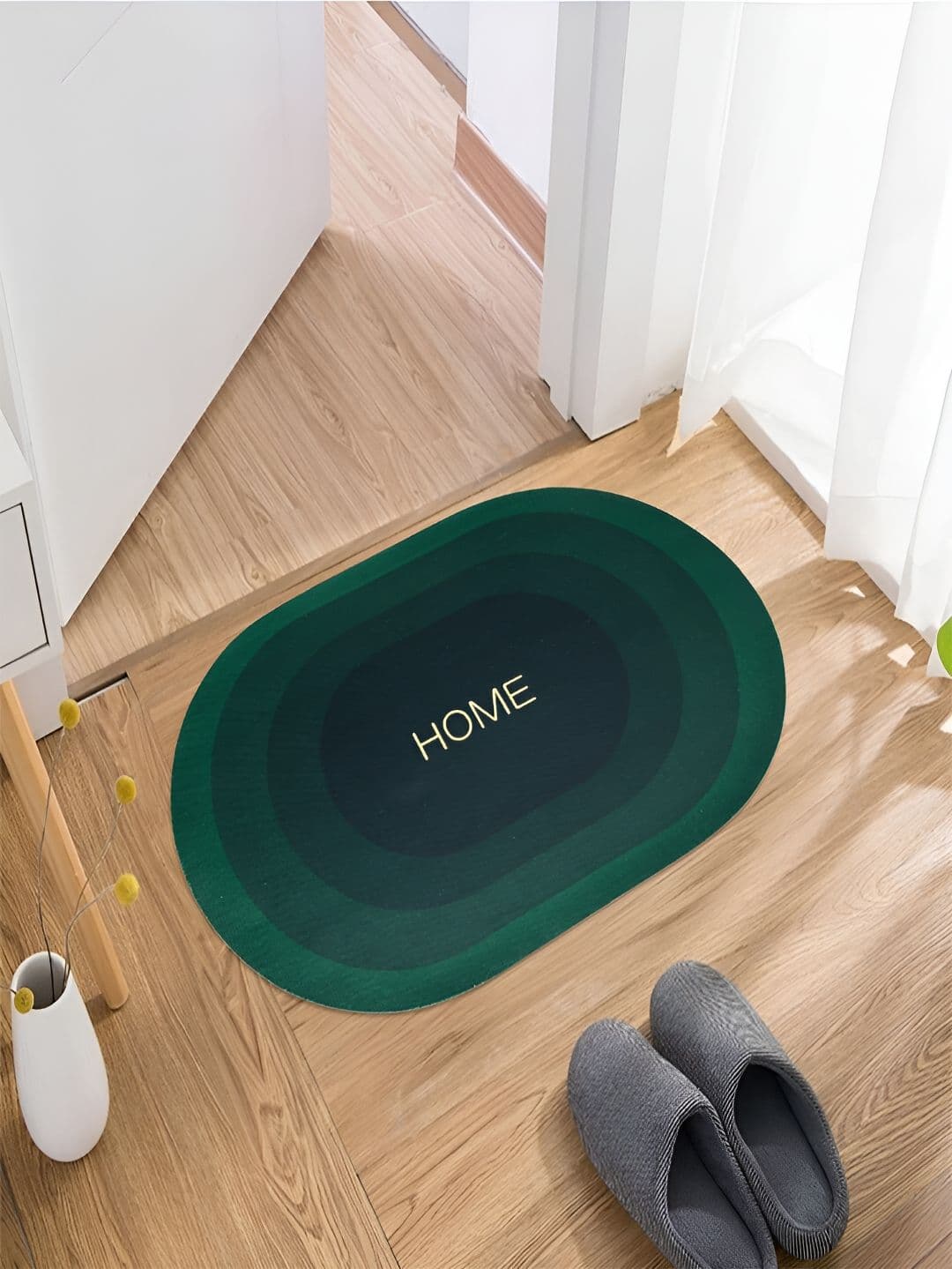 Kuber Industries Green Anti-Skid Bath Rug - view 1