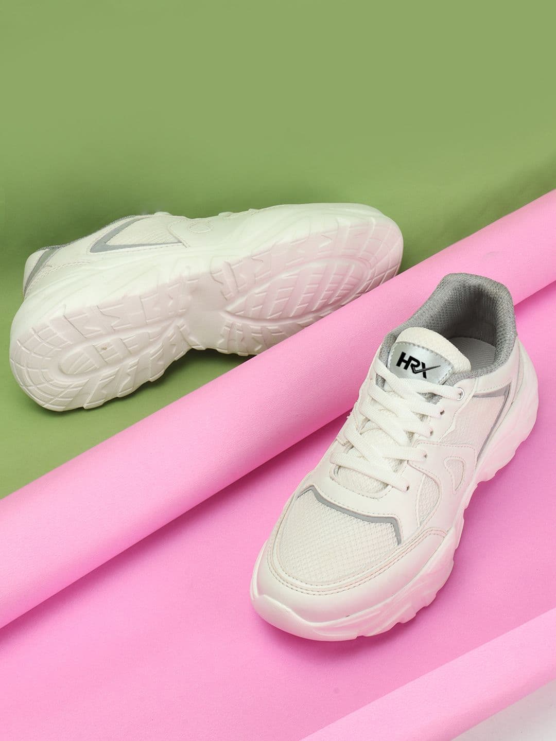 HRX by Hrithik Roshan Women White Round Toe Lightweight Sneakers - view 1