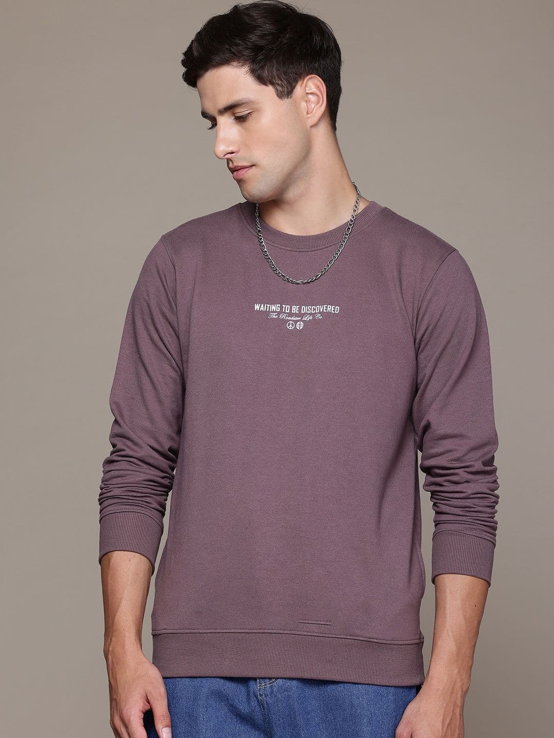 The Roadster Lifestyle Co. Men Printed Relaxed Fit Sweatshirt - view 1