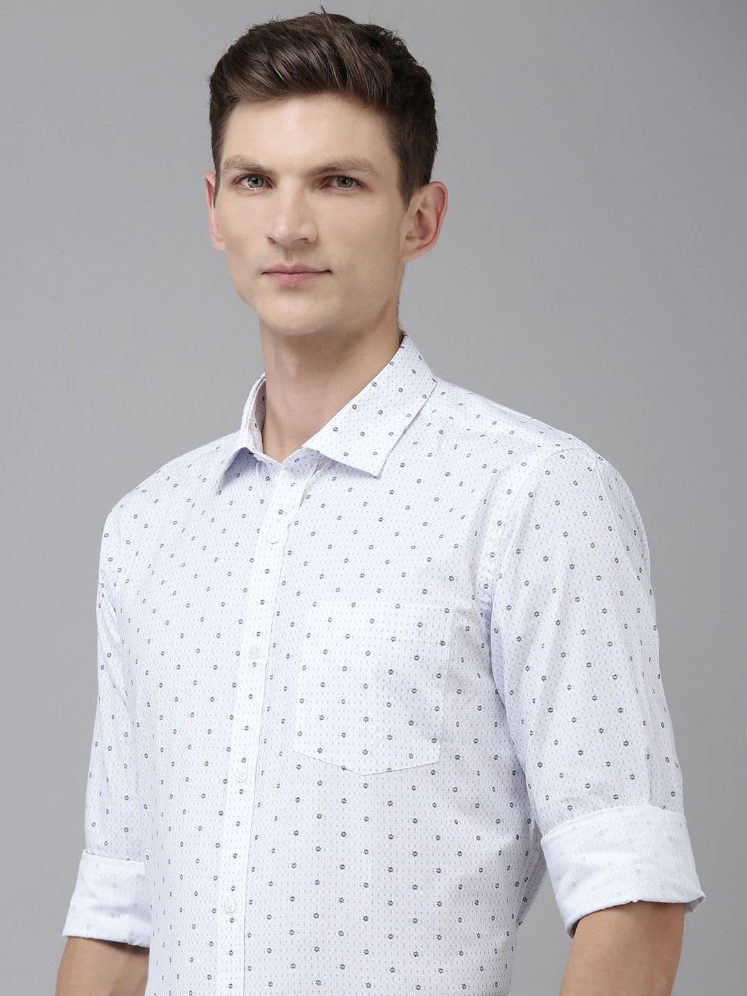 Park Avenue Slim Fit Floral Printed Formal Shirt - view 1
