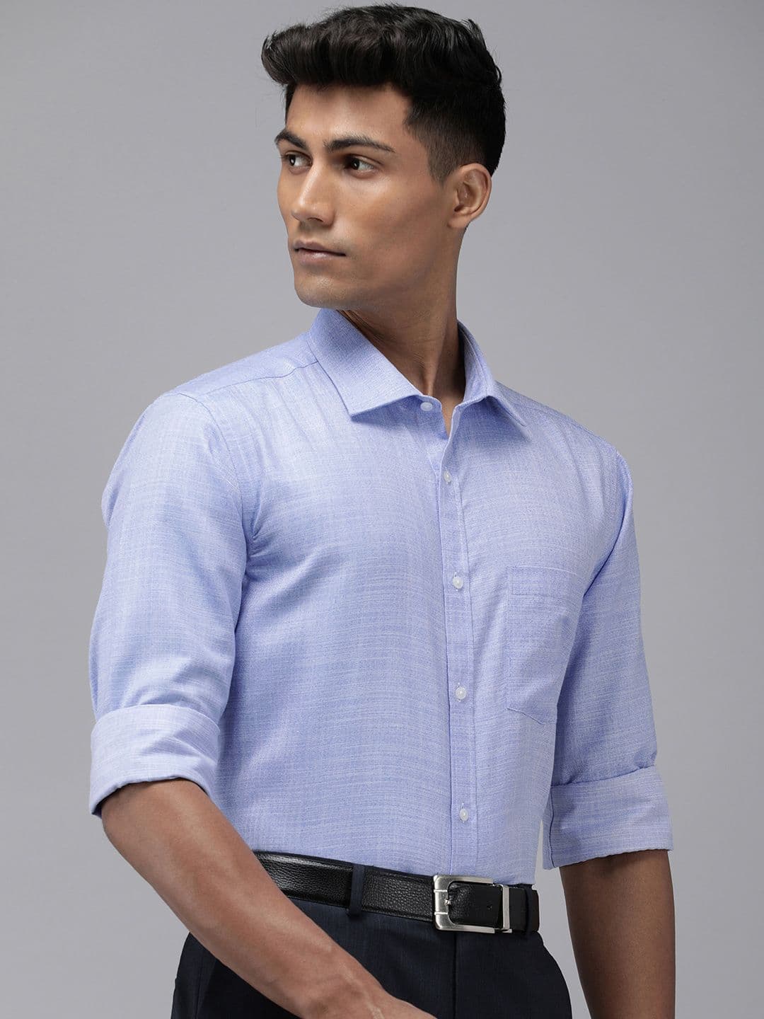 Park Avenue Self Design Slim Fit Textured Formal Shirt - view 1
