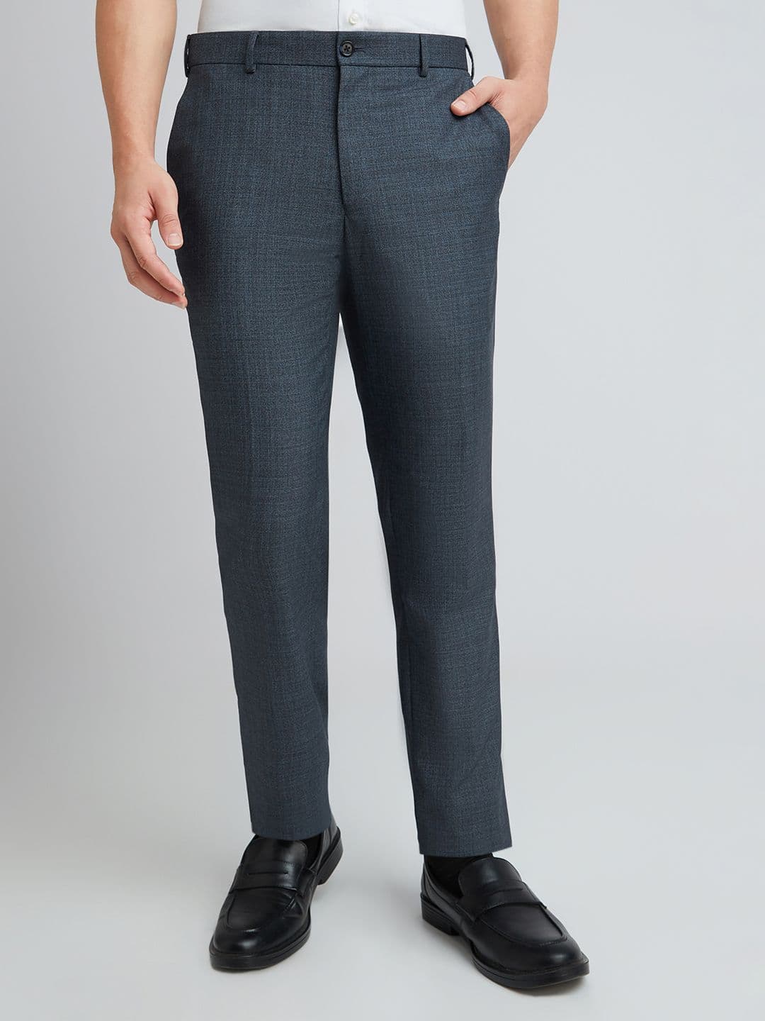 Raymond Men Checked Slim Fit Trousers - view 1