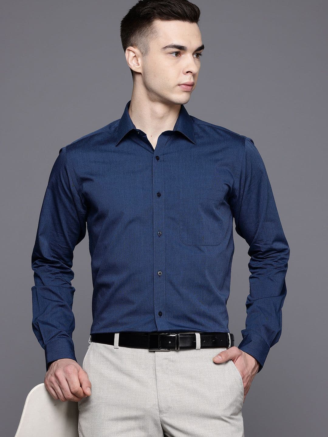 Raymond Pure Cotton Slim Fit Formal Shirt - view 1